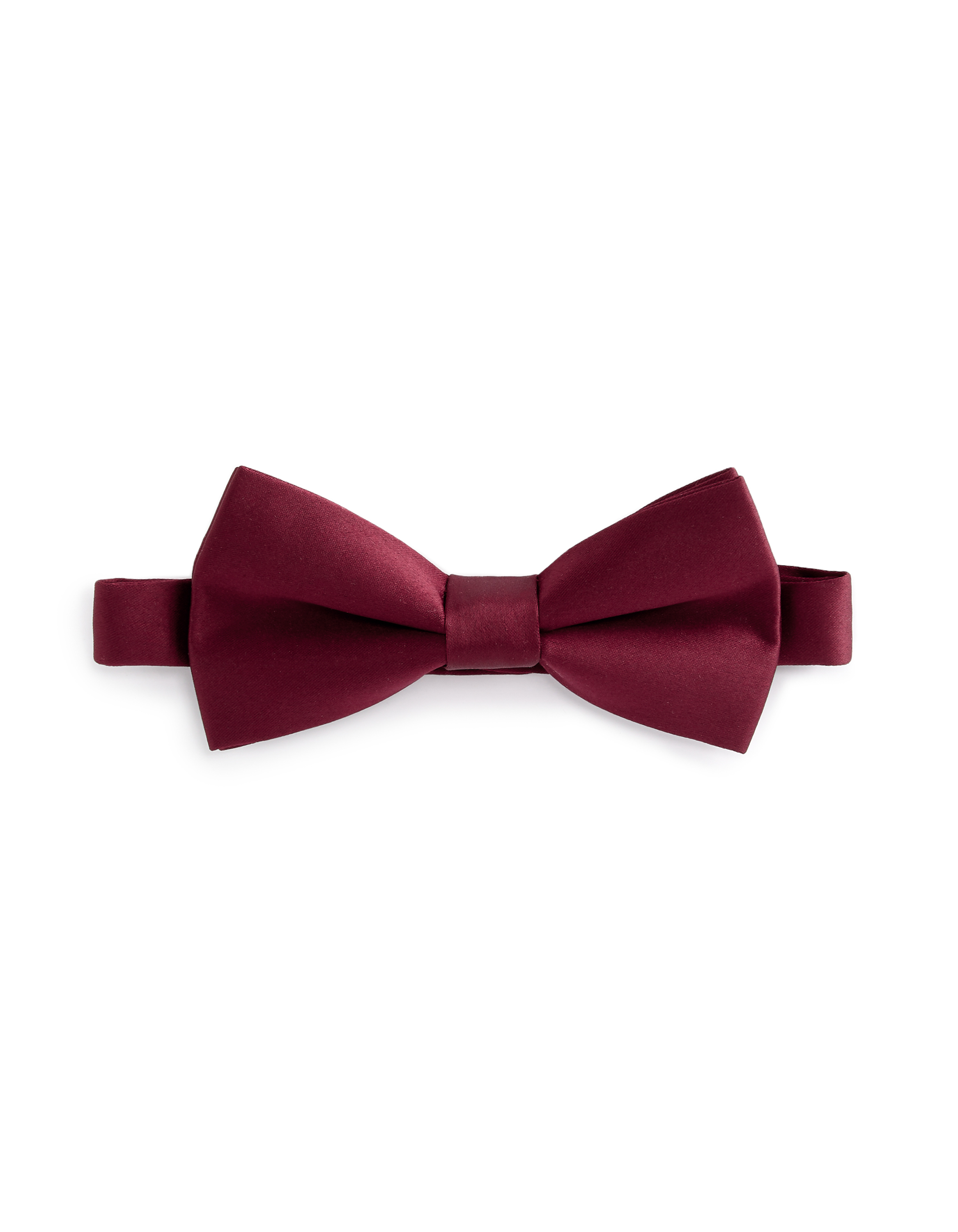 Nœud papillon satiné - bordeaux