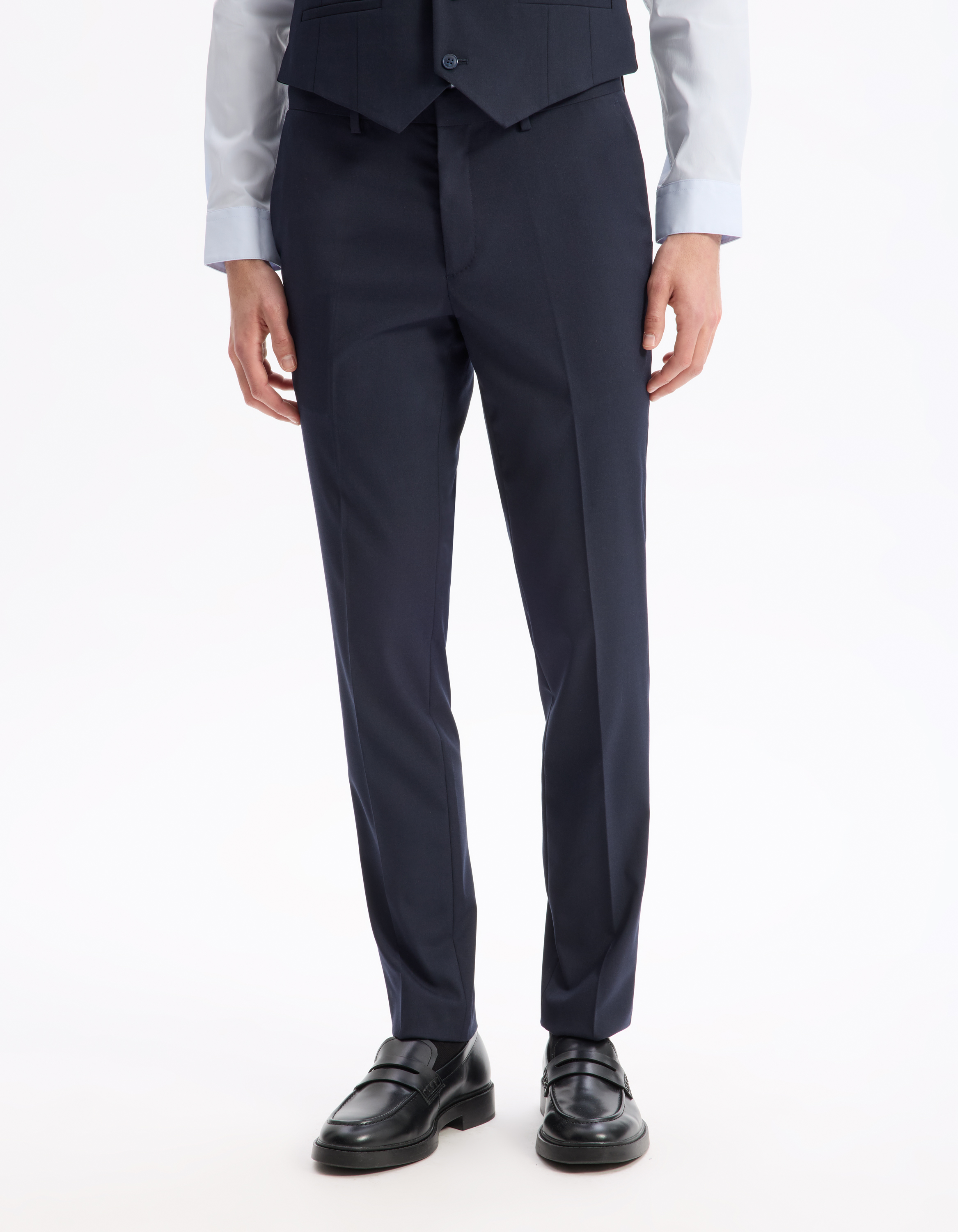 Pantalon de costume slim stretch - camaieu - Modalova