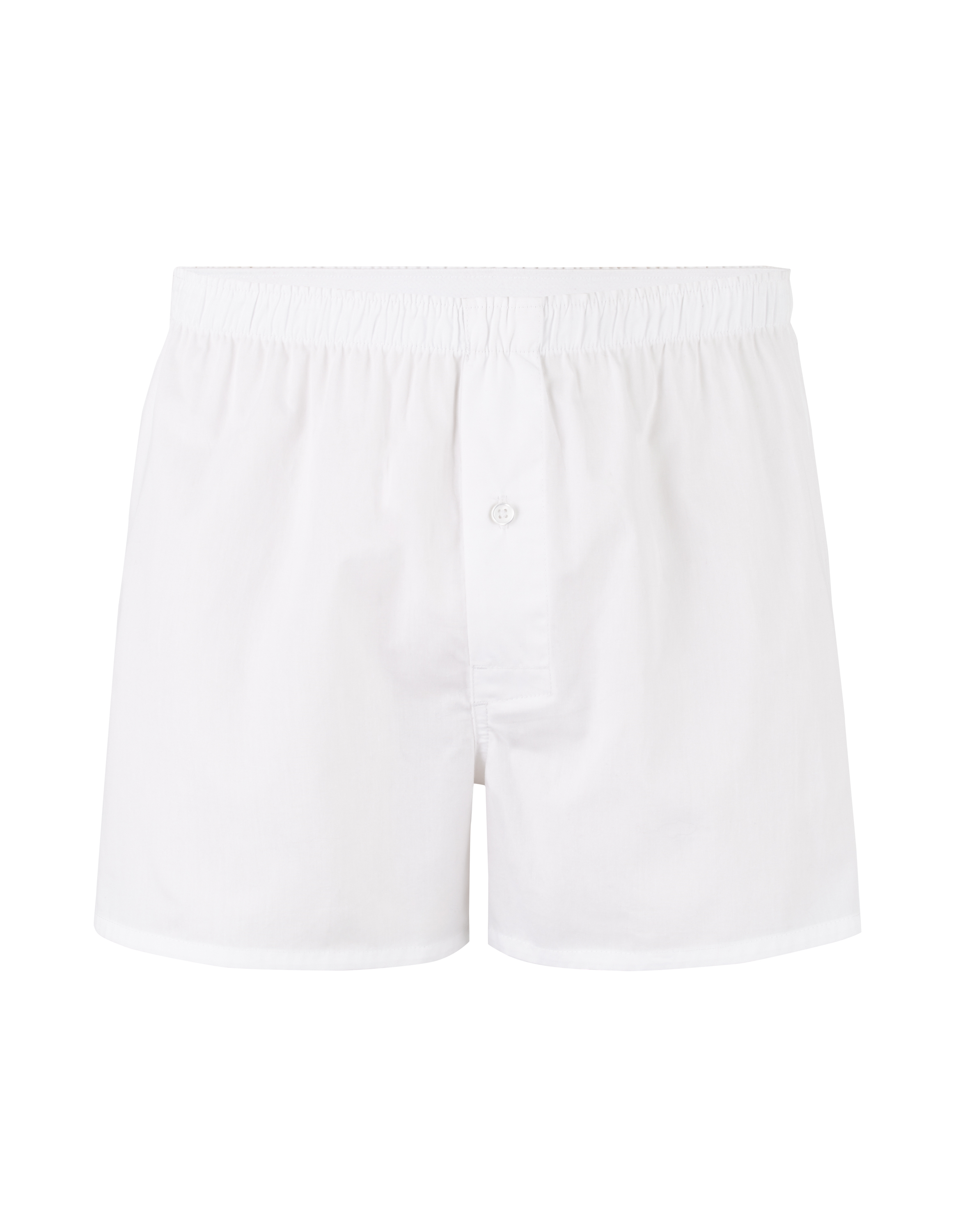 Caleçon 100% coton uni - blanc