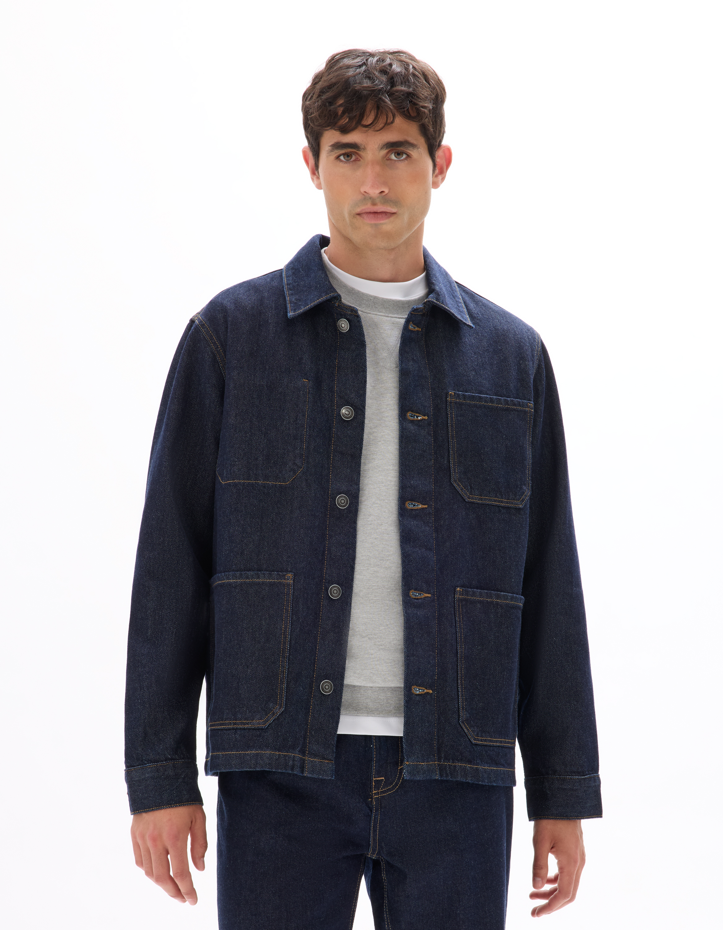 Veste en jean 100% coton - brut - camaieu - Modalova