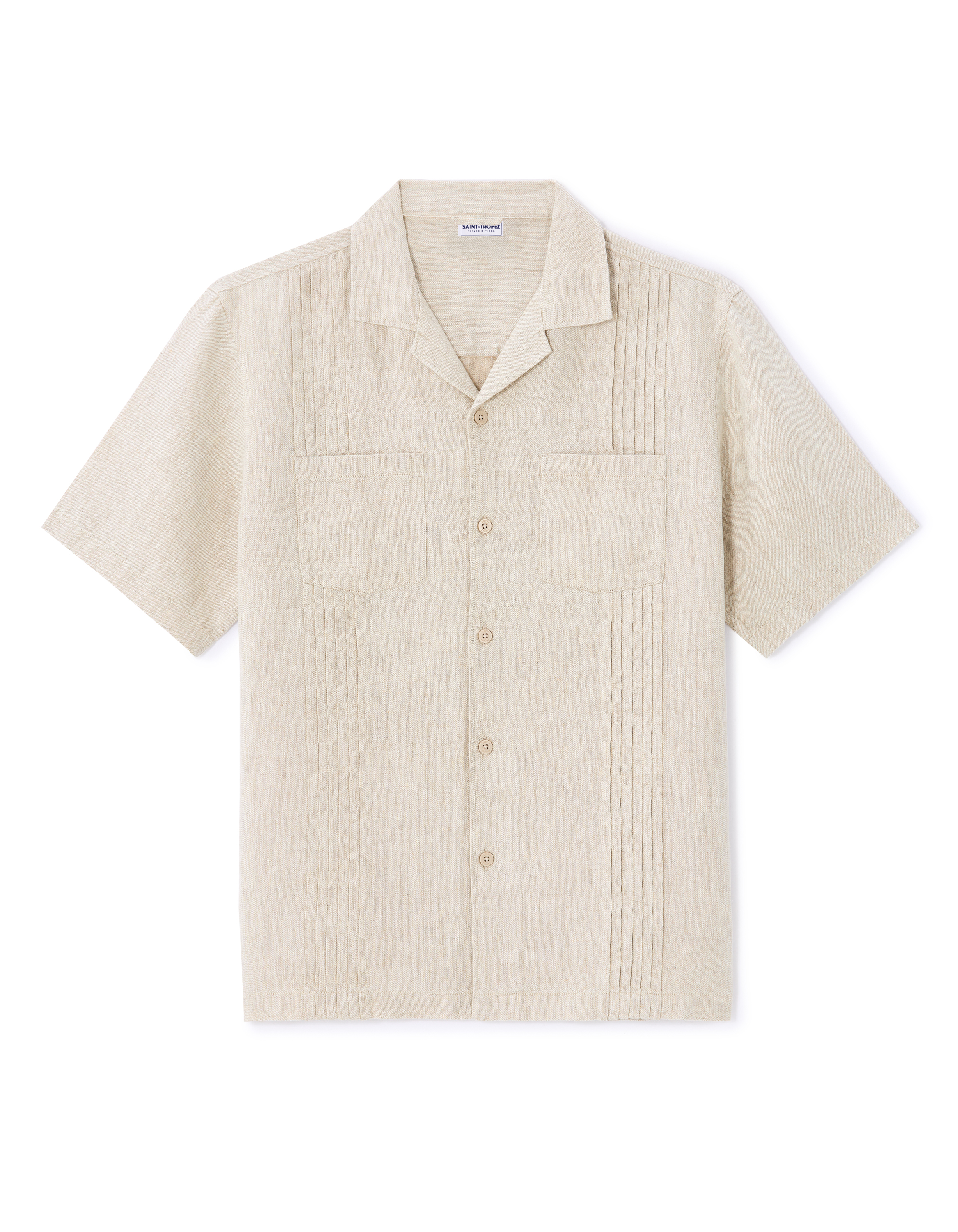 Saint-Tropez - Chemise beige 100% lin