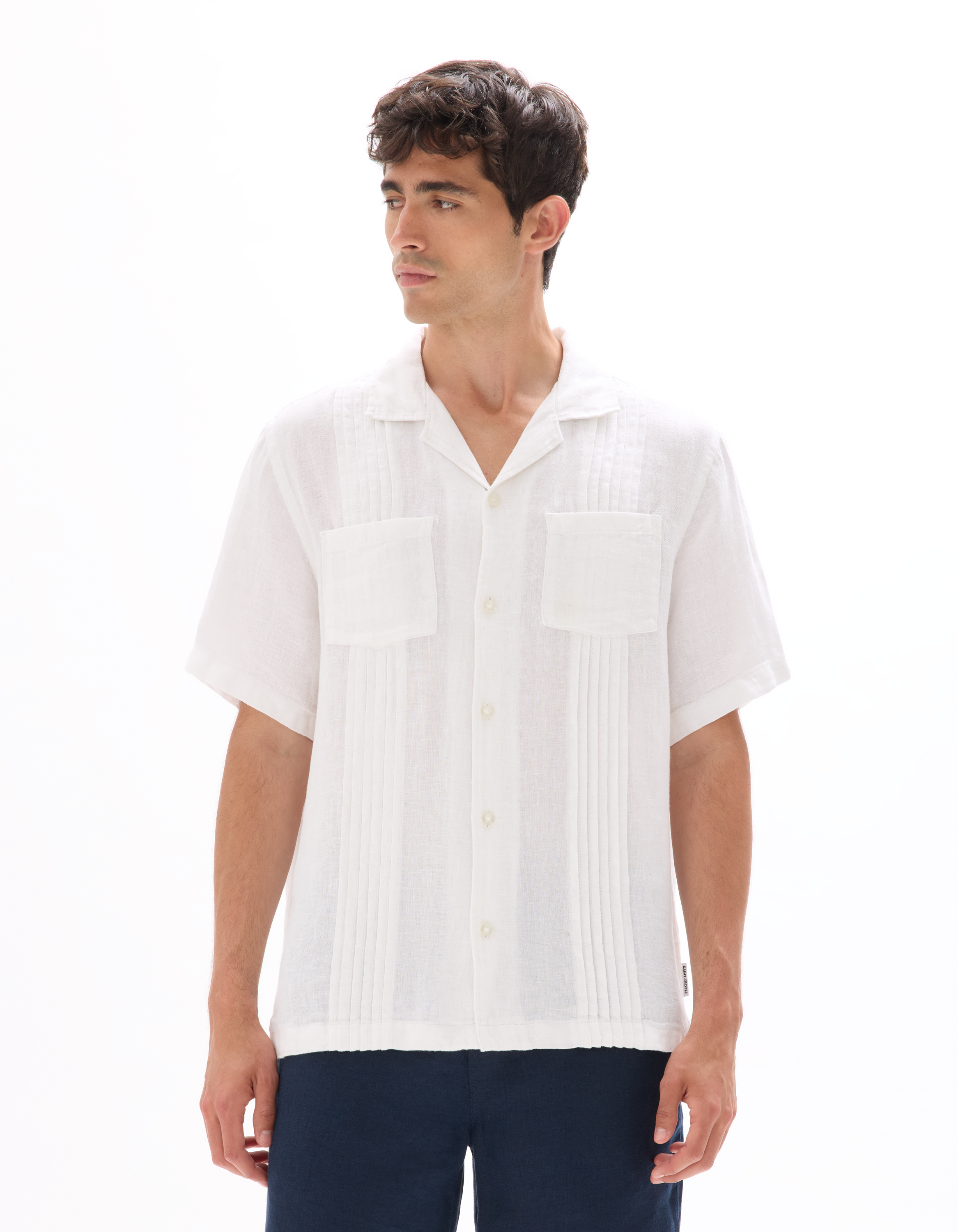 Saint-Tropez - Chemise blanche 100% lin - camaieu - Modalova