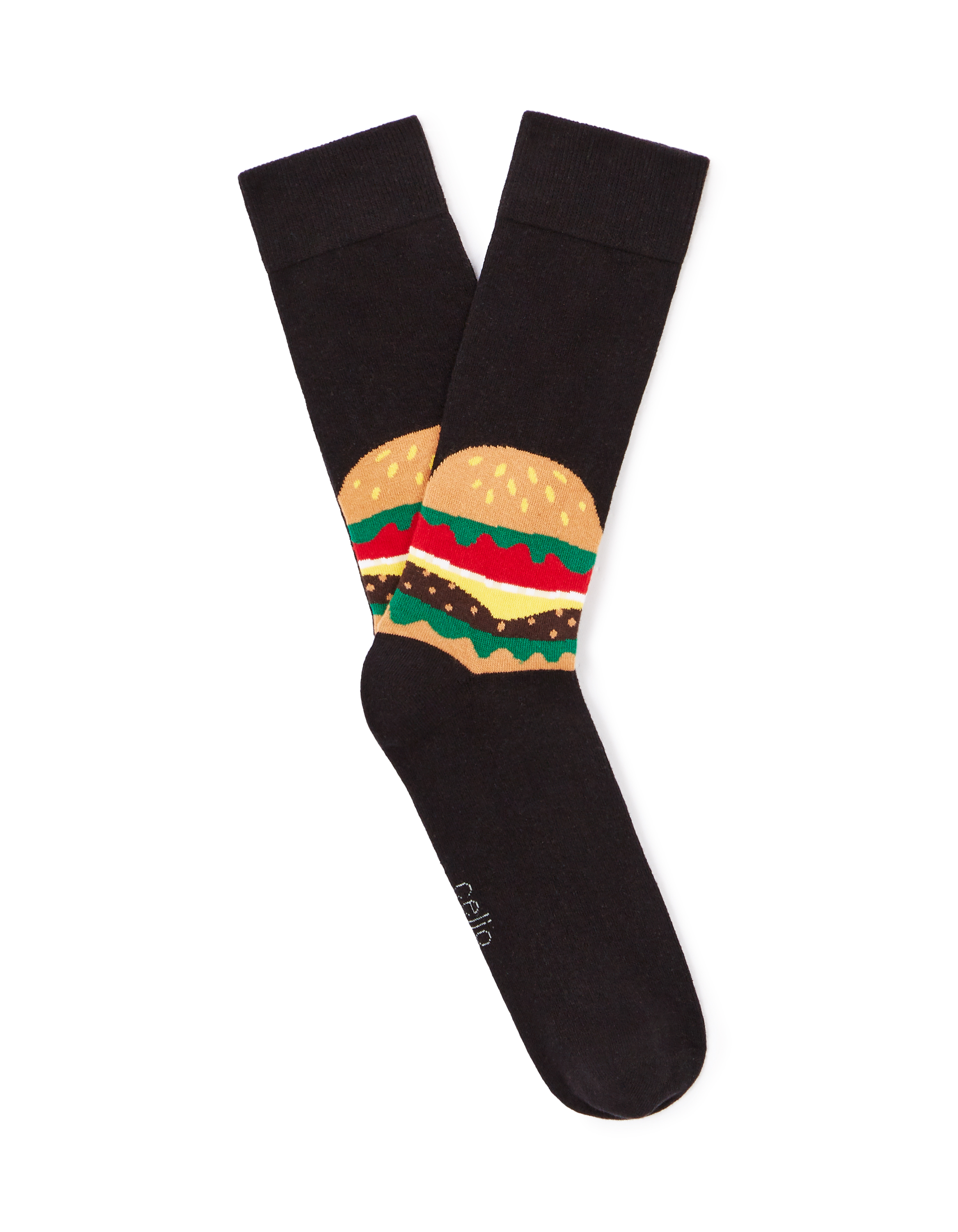 Chaussettes tige haute sport en coton stretch - noir