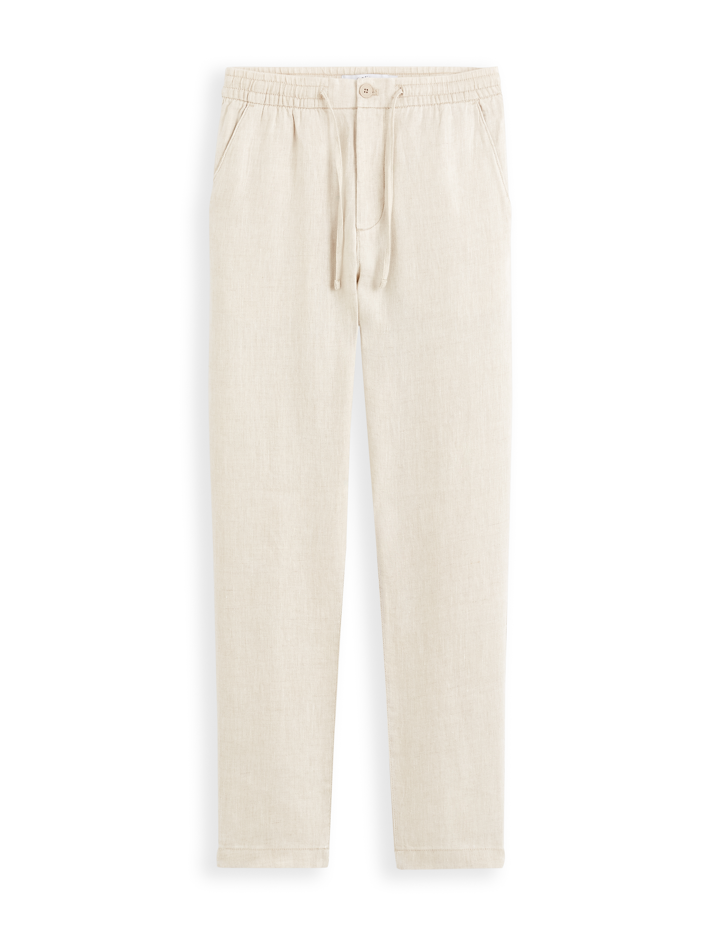 Pantalon straight 100% lin - naturel
