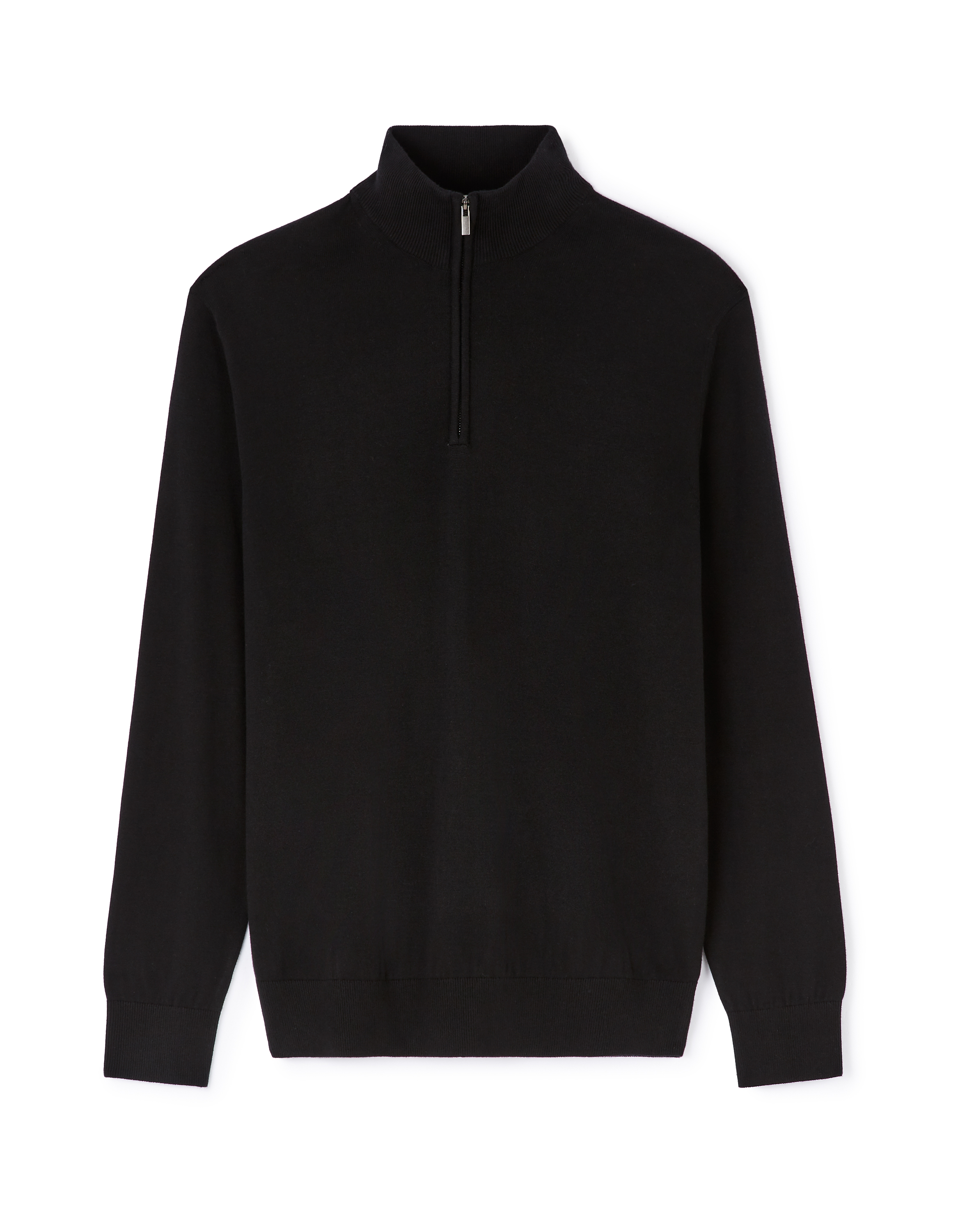 Pull col camioneur 100% coton - noir