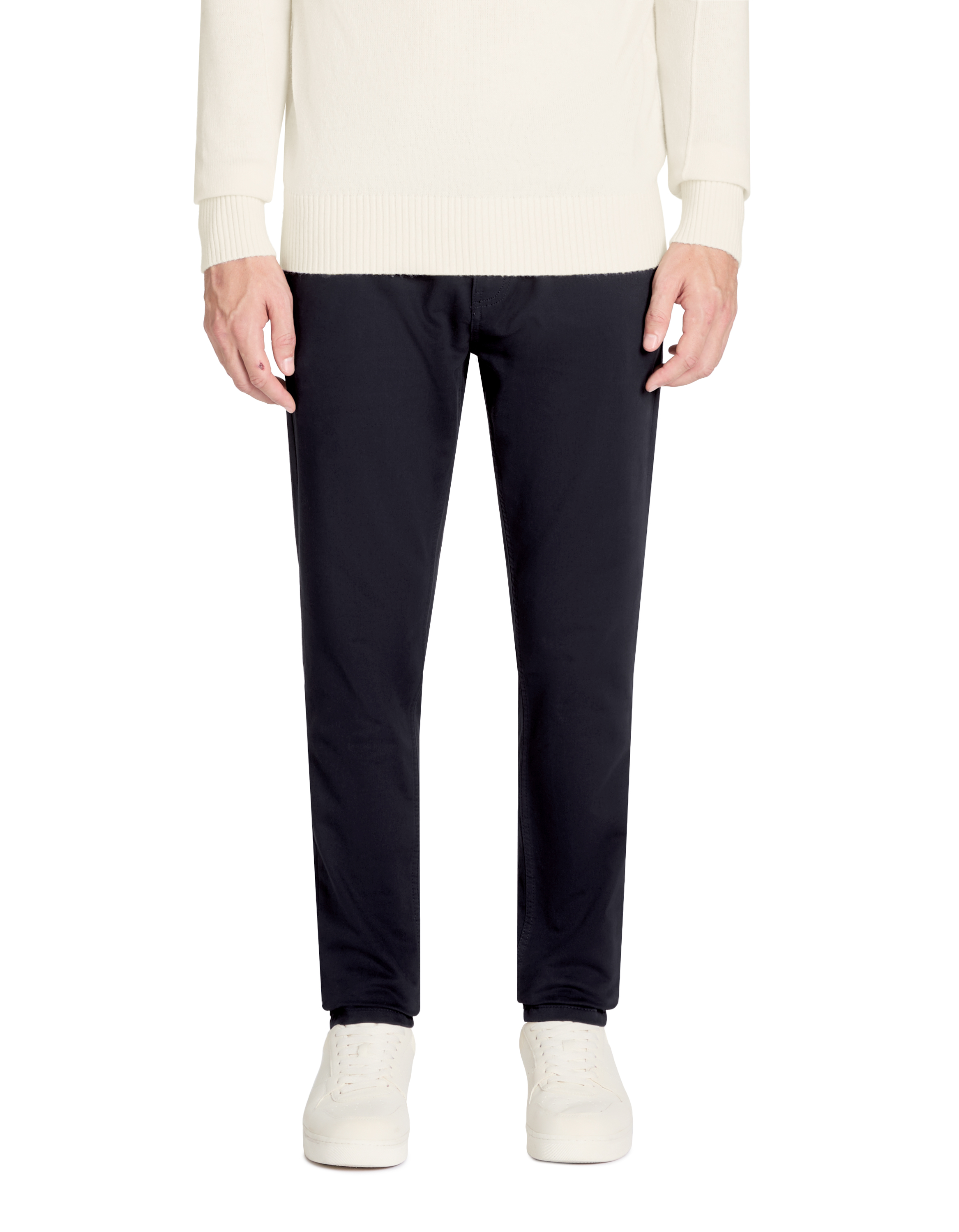 Pantalon slim - marine - camaieu - Modalova