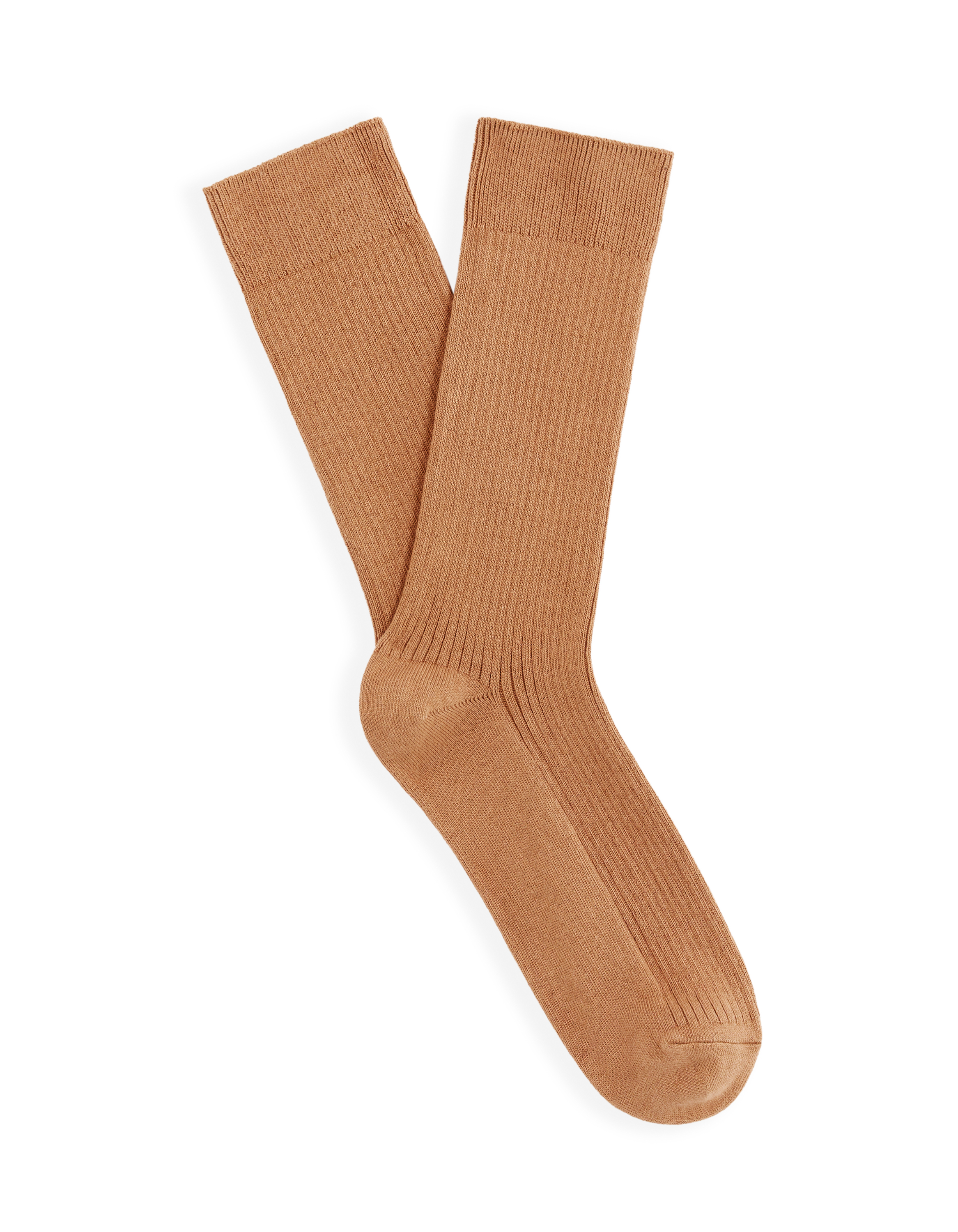 Chaussettes hautes coton - marron