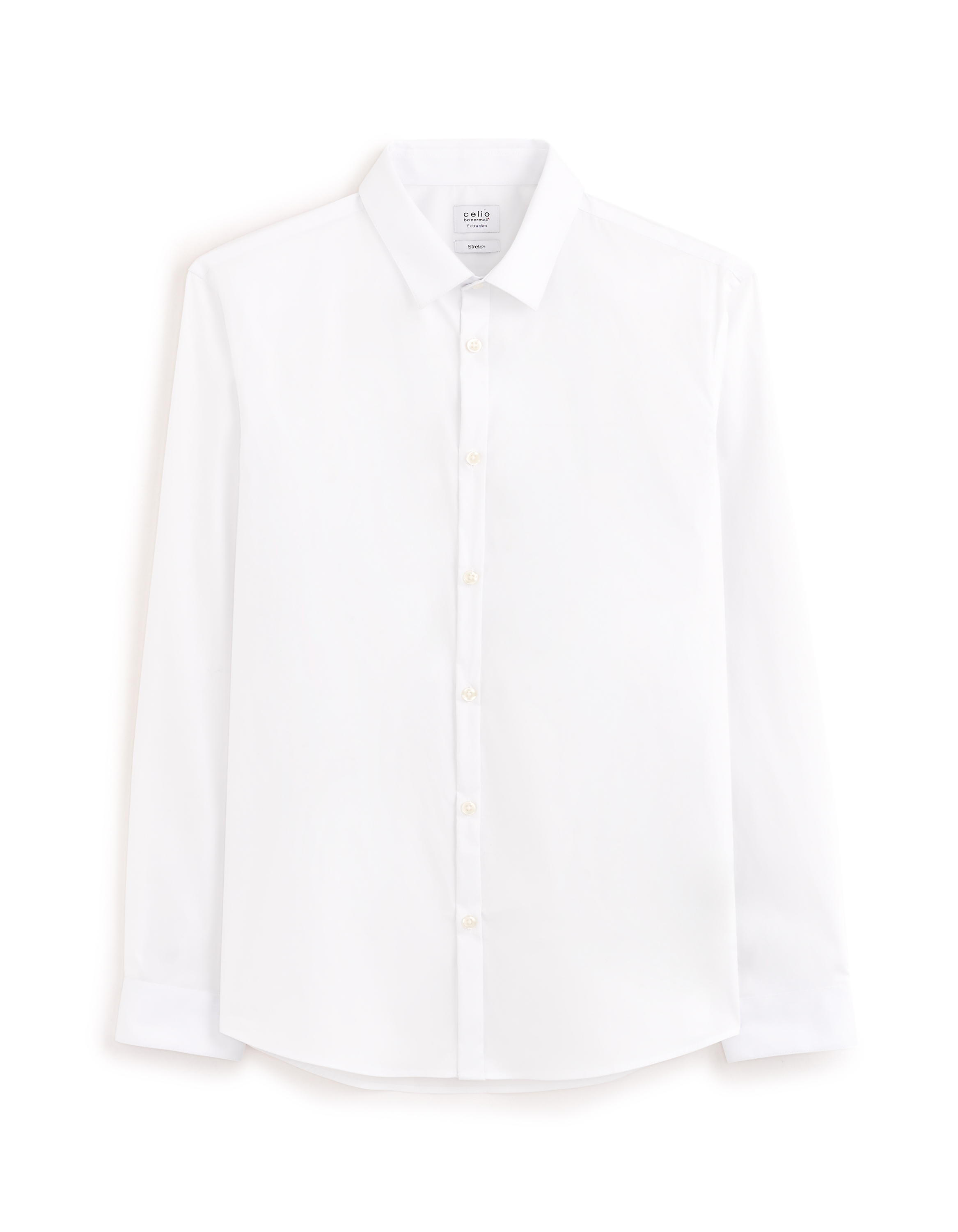 Chemise extra slim coton stretch - blanc