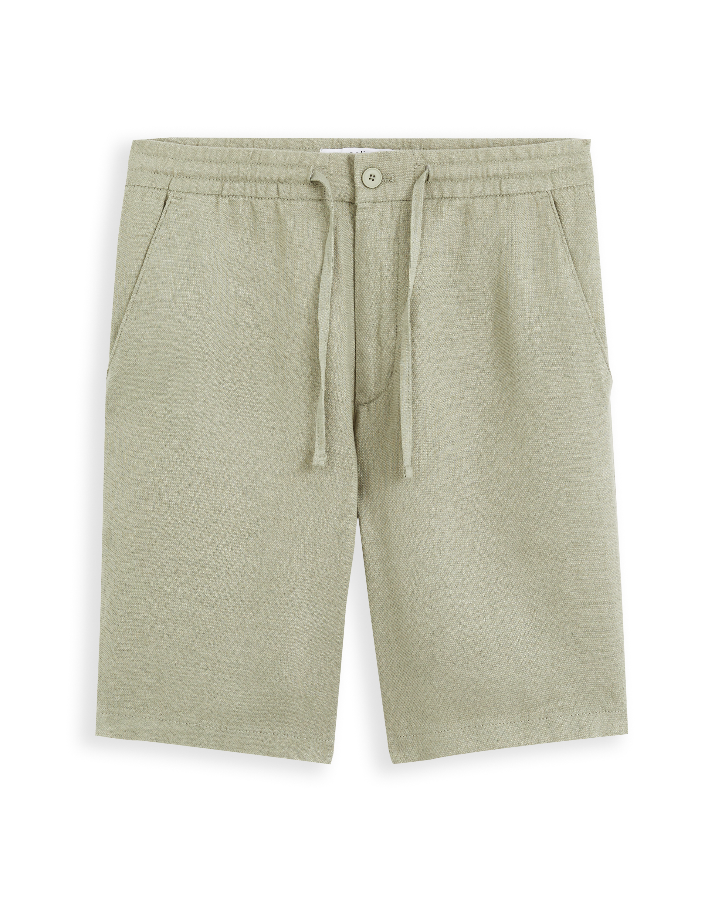 Bermuda 100% lin - vert sauge