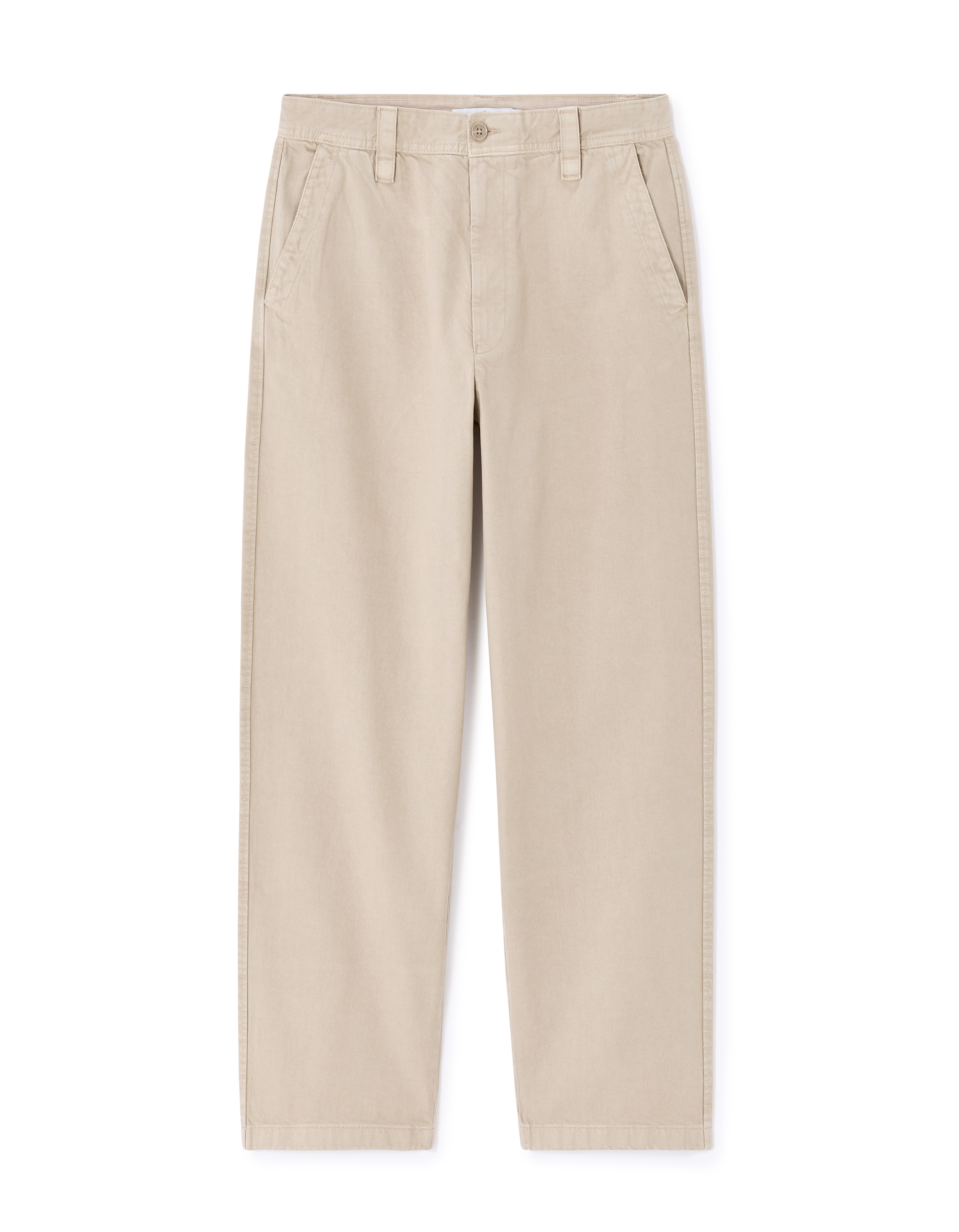 Pantalon baggy 100% coton - beige
