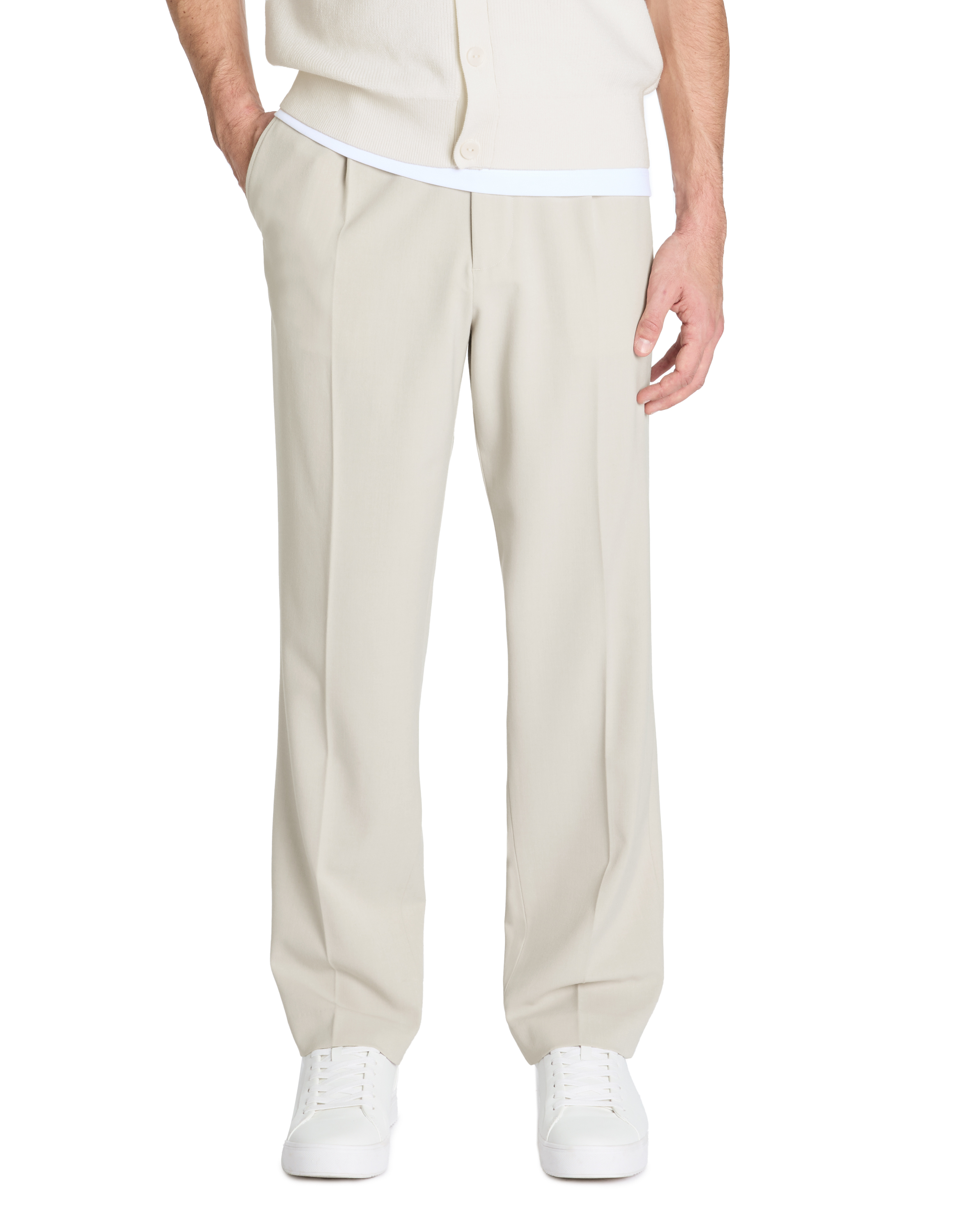 Pantalon chino loose stretch - camaieu - Modalova