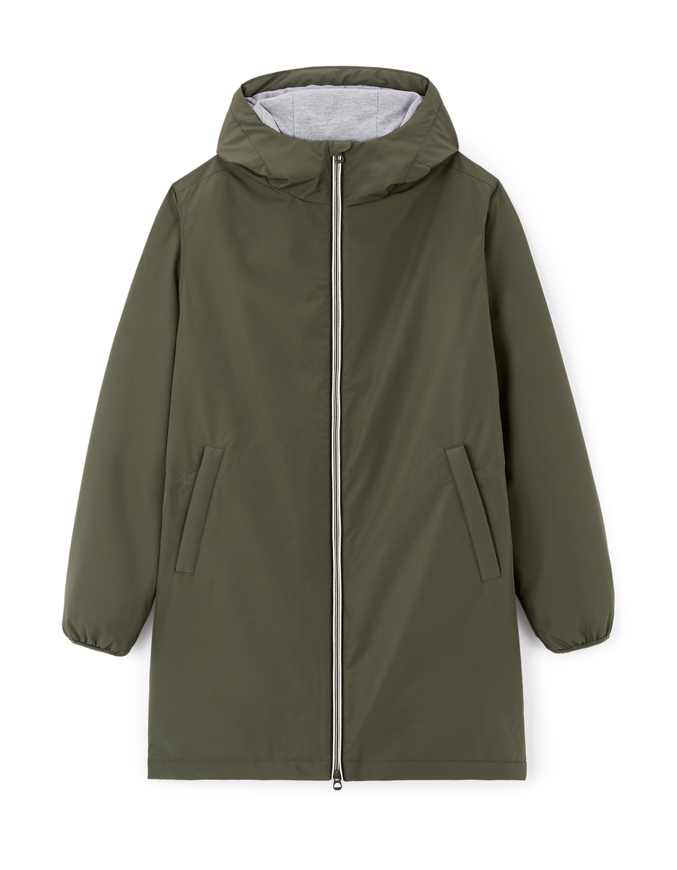 Parka capuche fixe - kaki