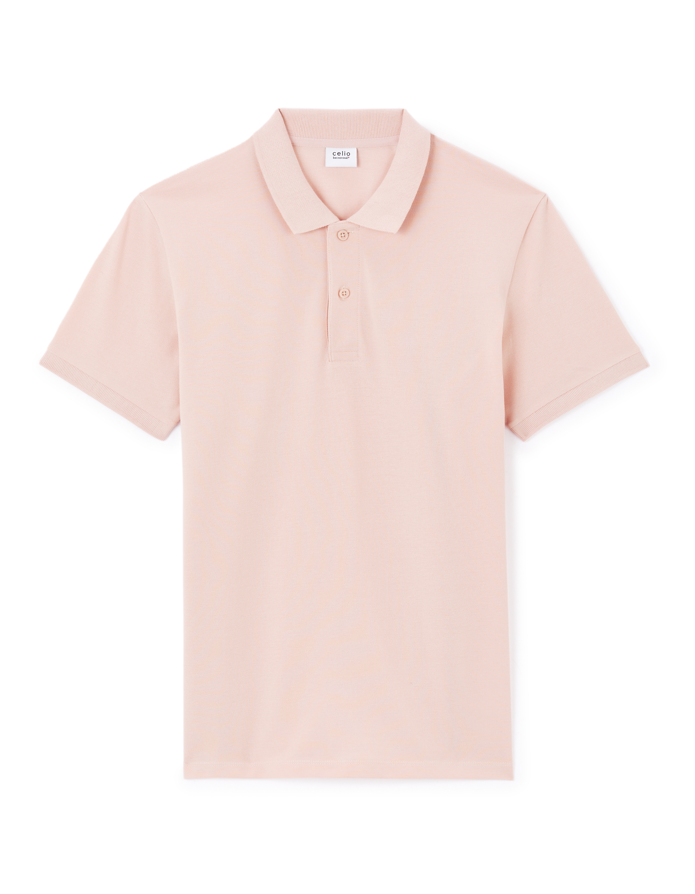 Polo piqué straight 100% coton - rose