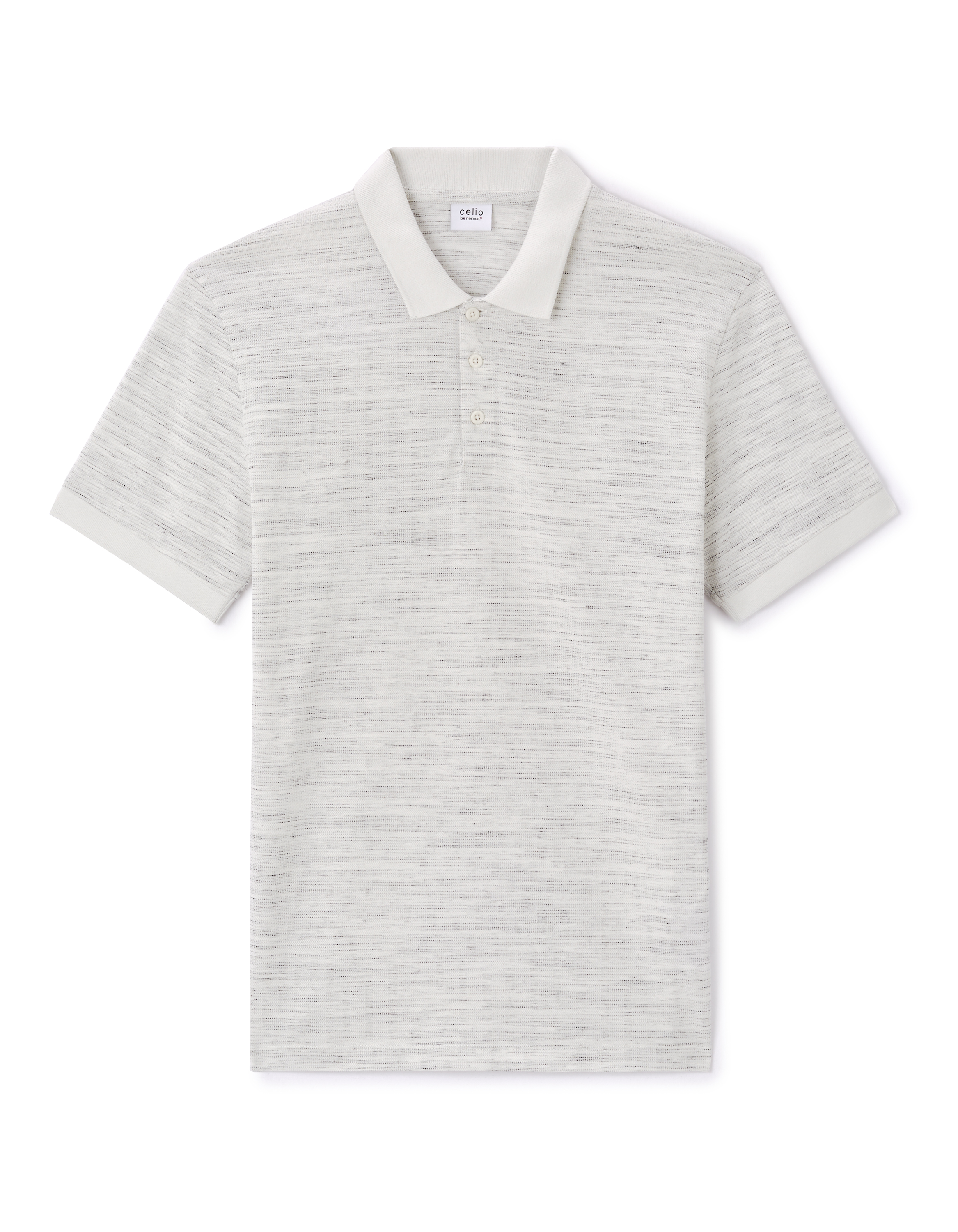 Polo regular coton mélangé - beige
