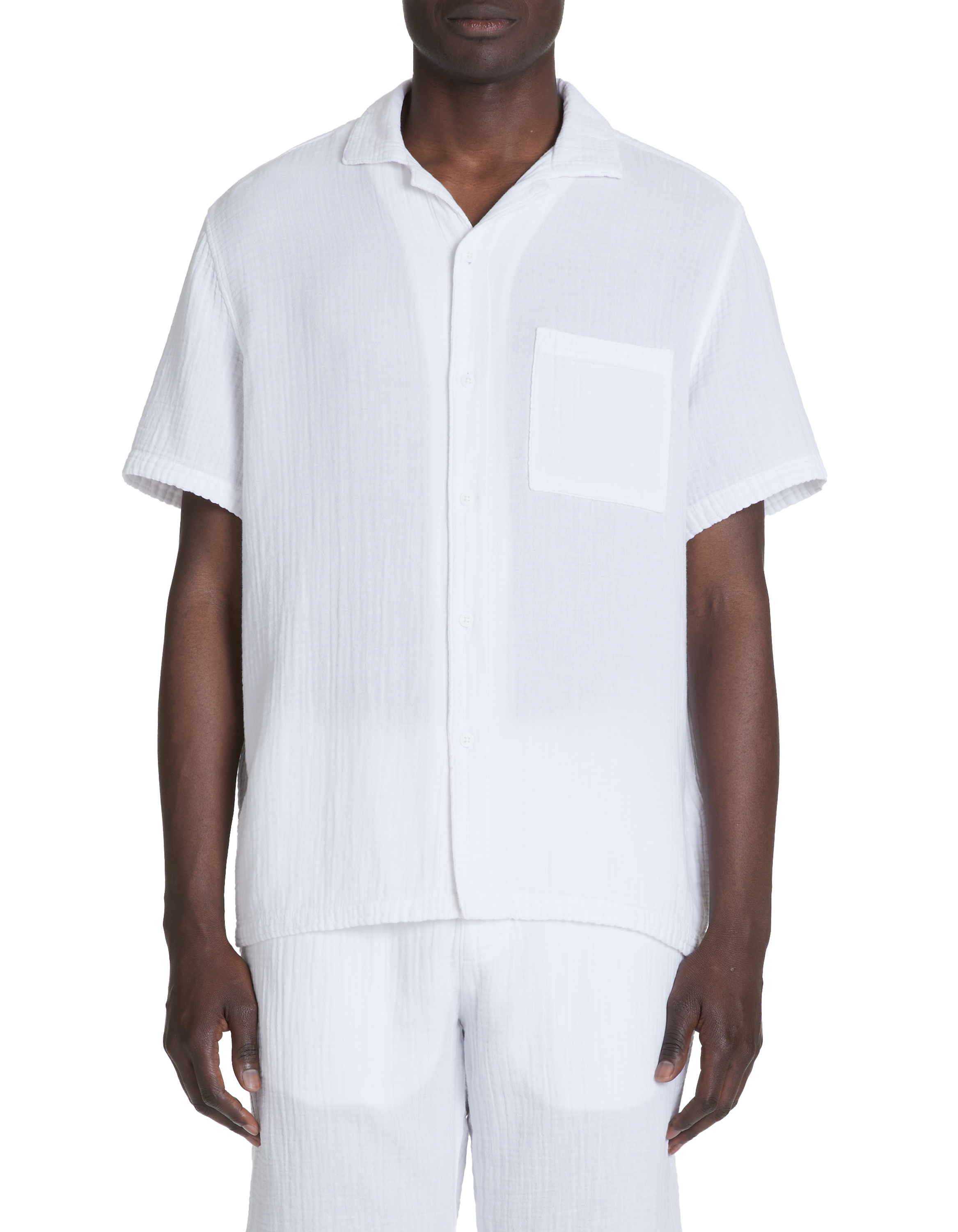 Chemisette regular en gaze de coton - camaieu - Modalova