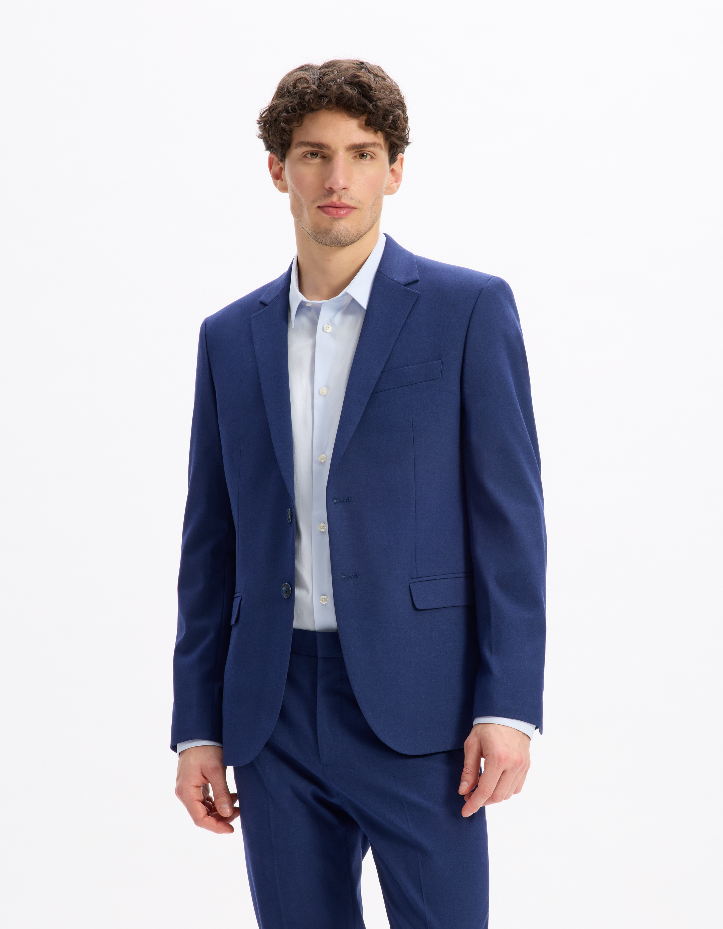 Veste de costume slim stretch - camaieu - Modalova