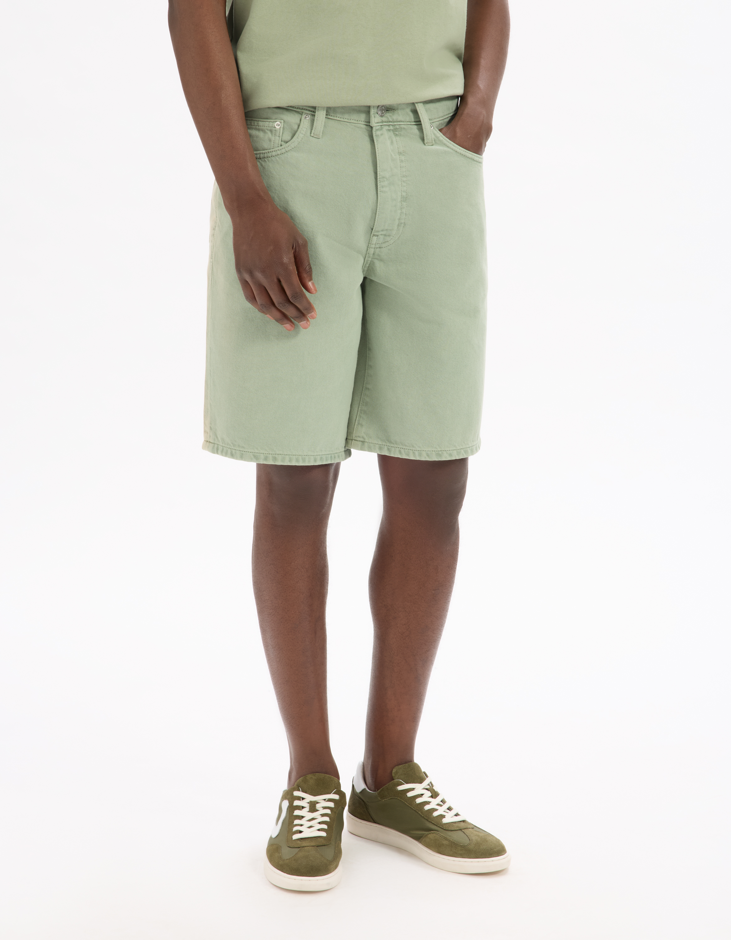 Bermuda en jean 100% coton - camaieu - Modalova