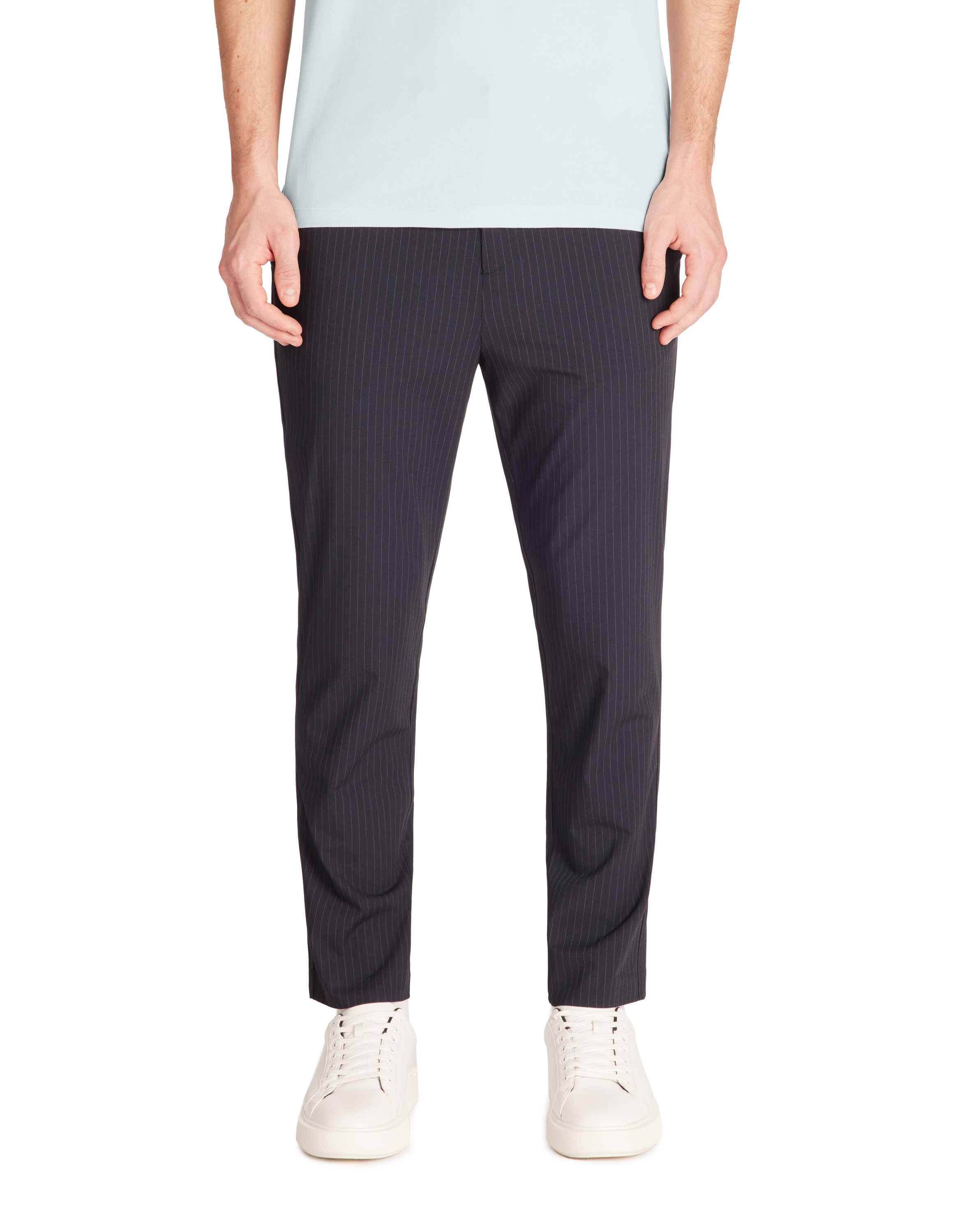 Pantalon straight stretch - marine - camaieu - Modalova