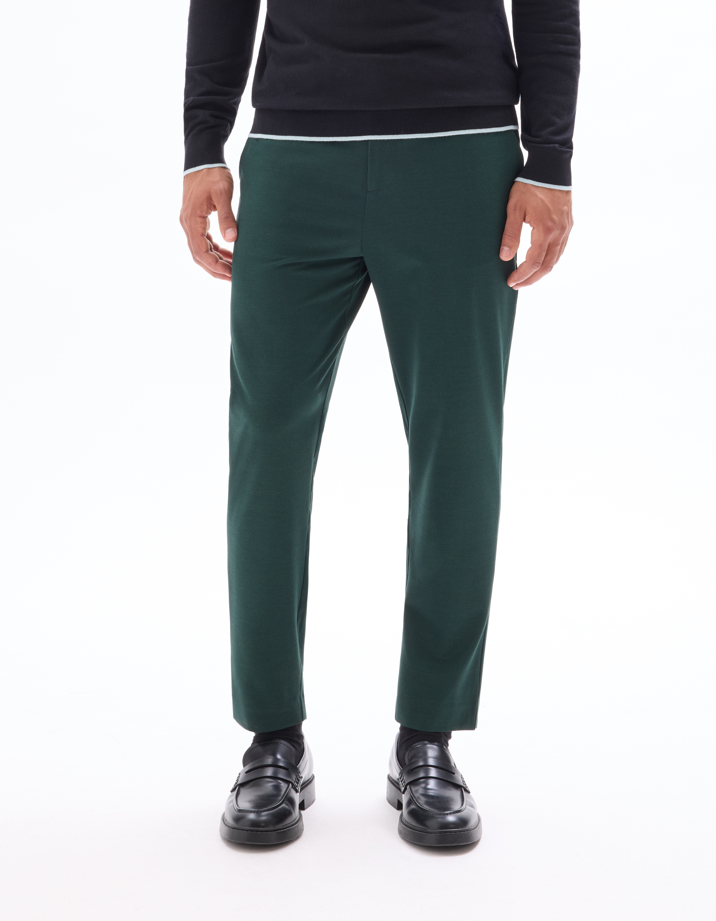 Pantalon 24H stretch - vert foncé - camaieu - Modalova