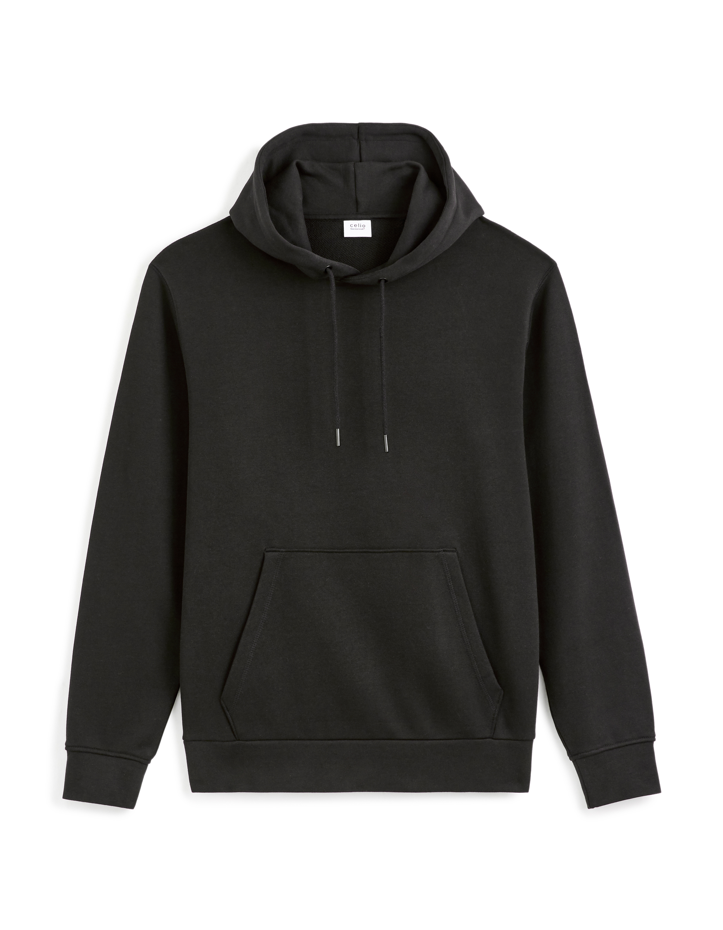 Sweat à capuche 100% coton - noir