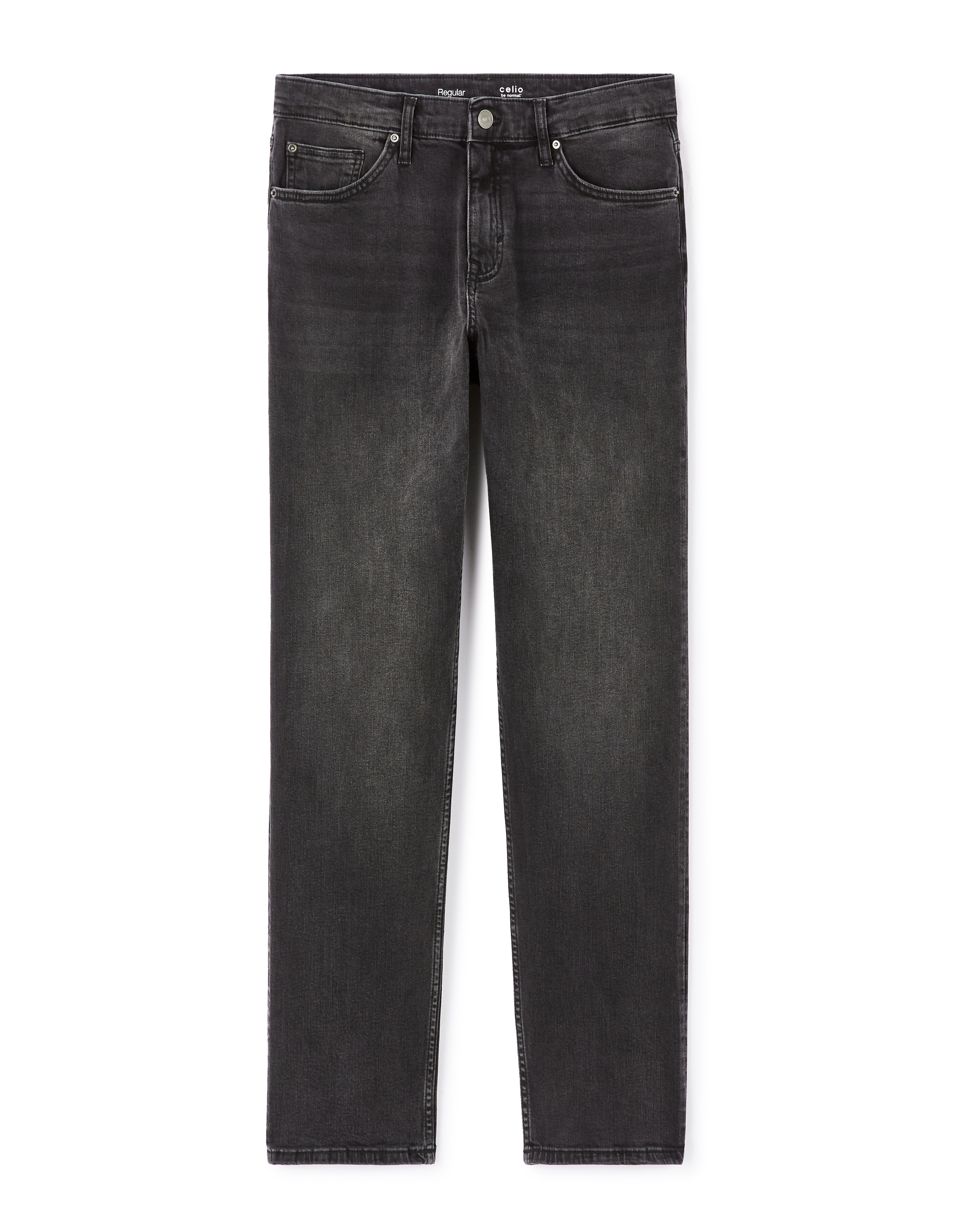 Jean C.5 regular coton stretch 3 longueurs - noir
