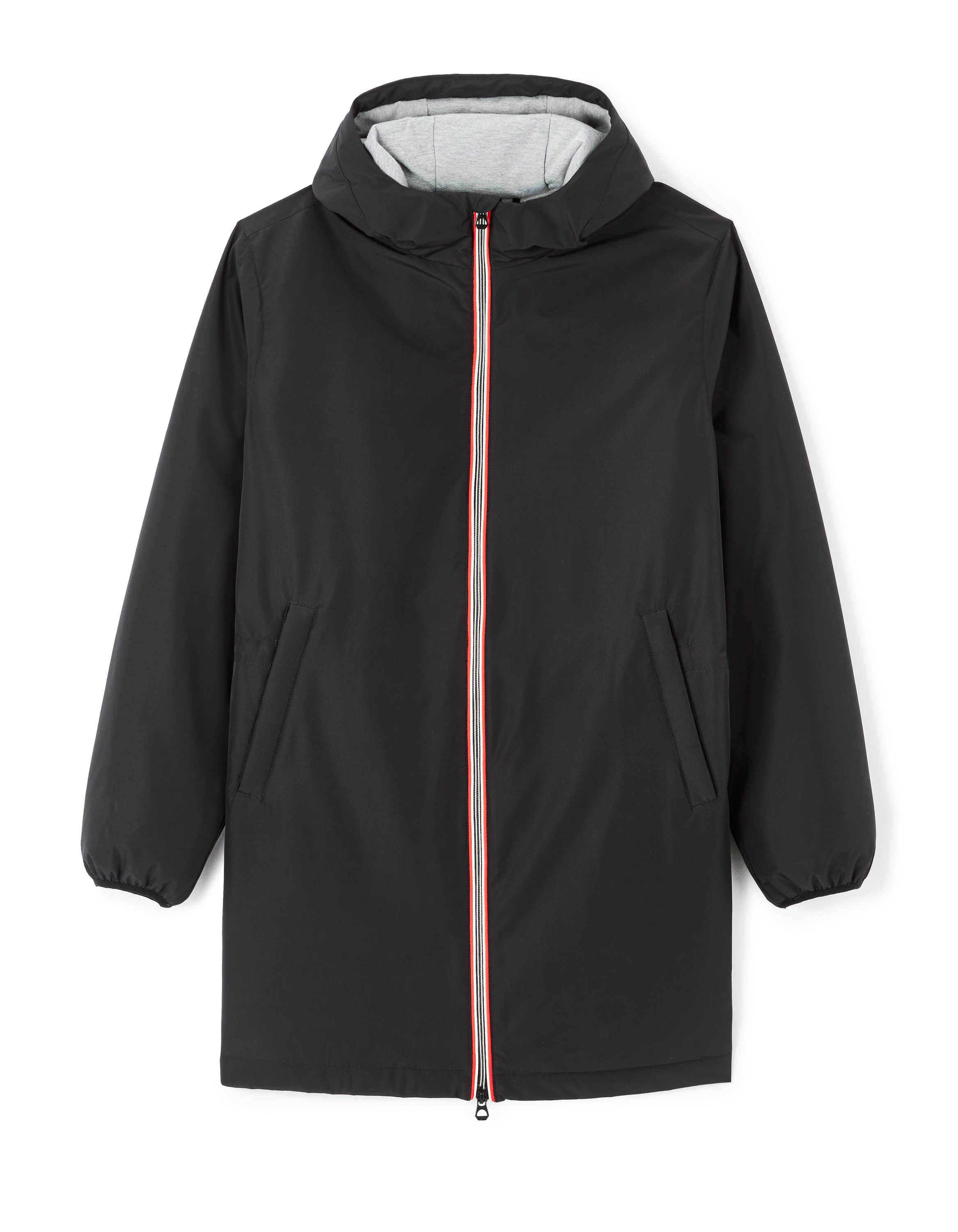 Parka capuche fixe - noir