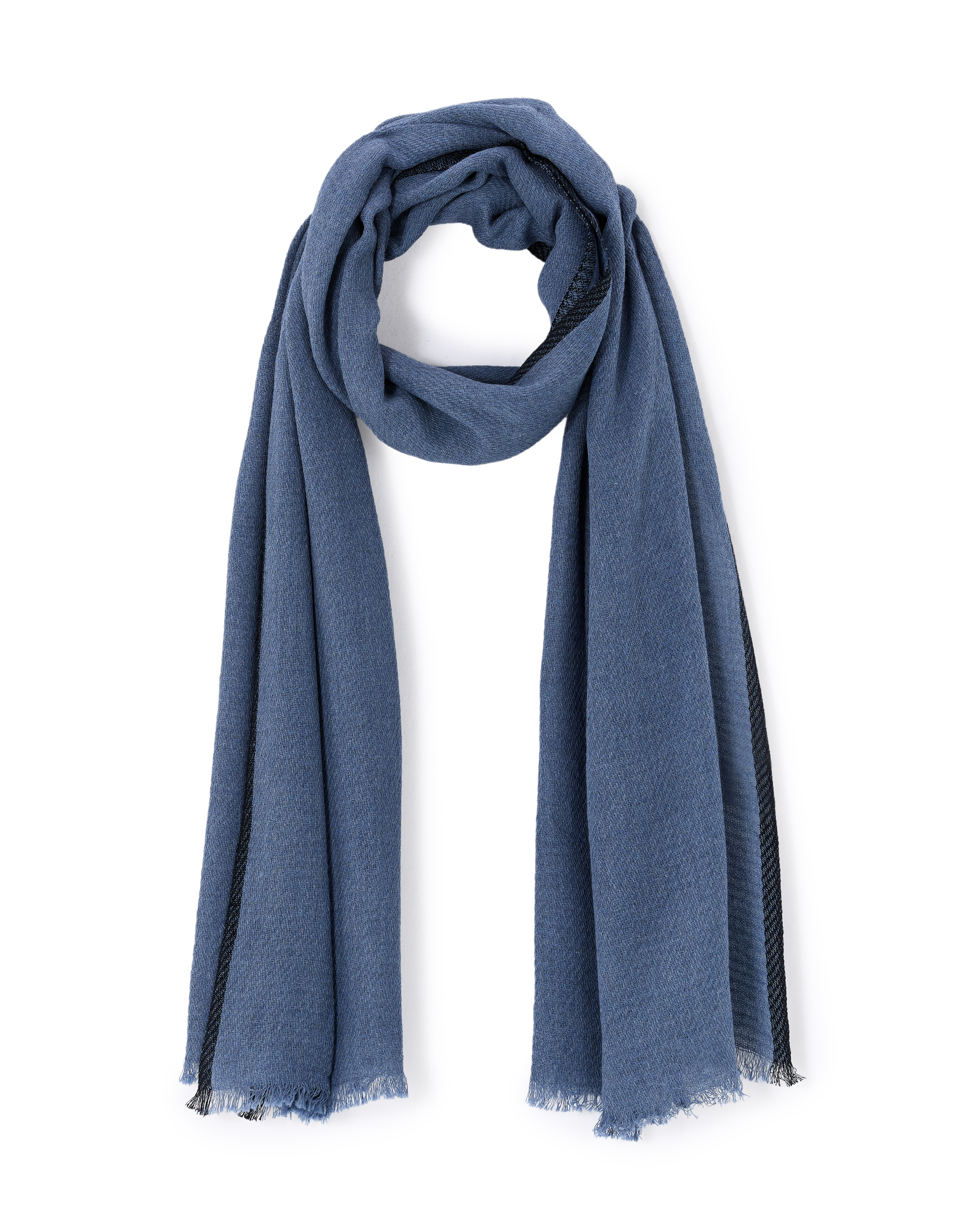 Chèche 100% coton - marine