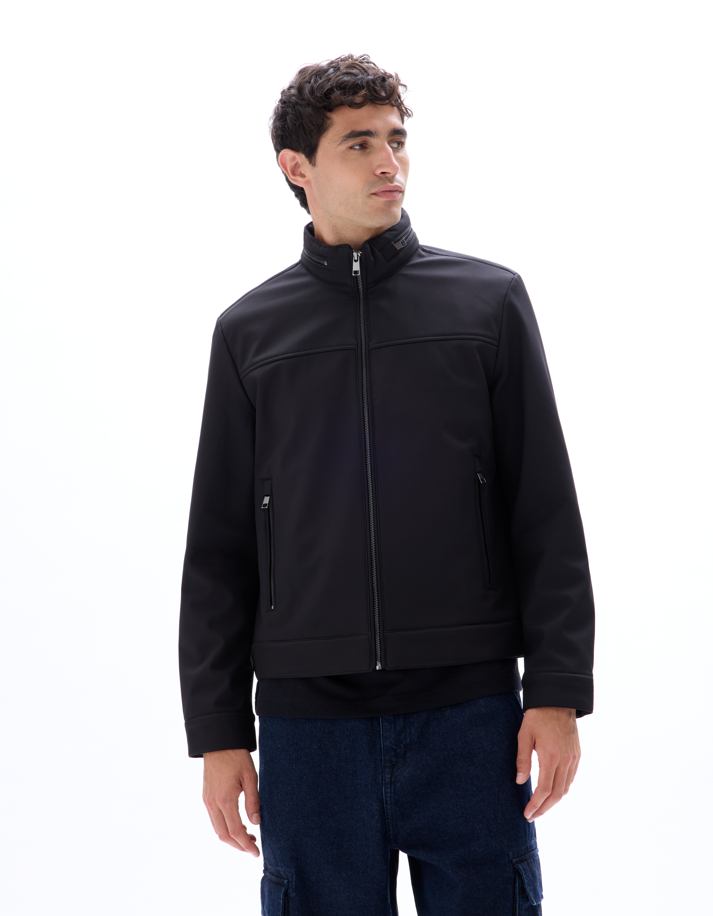 Blouson softshell col montant - camaieu - Modalova