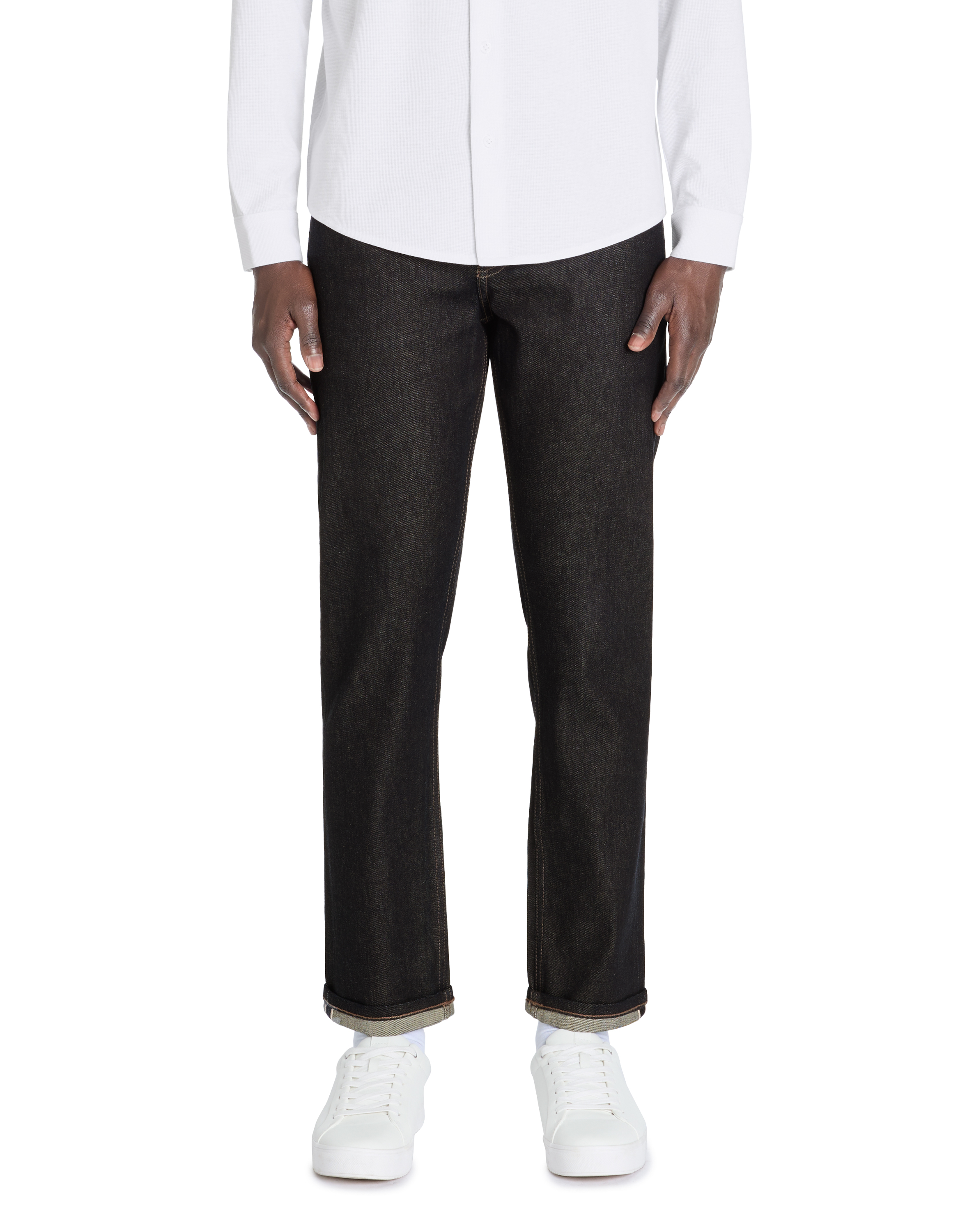 Jean straight coton stretch - brut - camaieu - Modalova