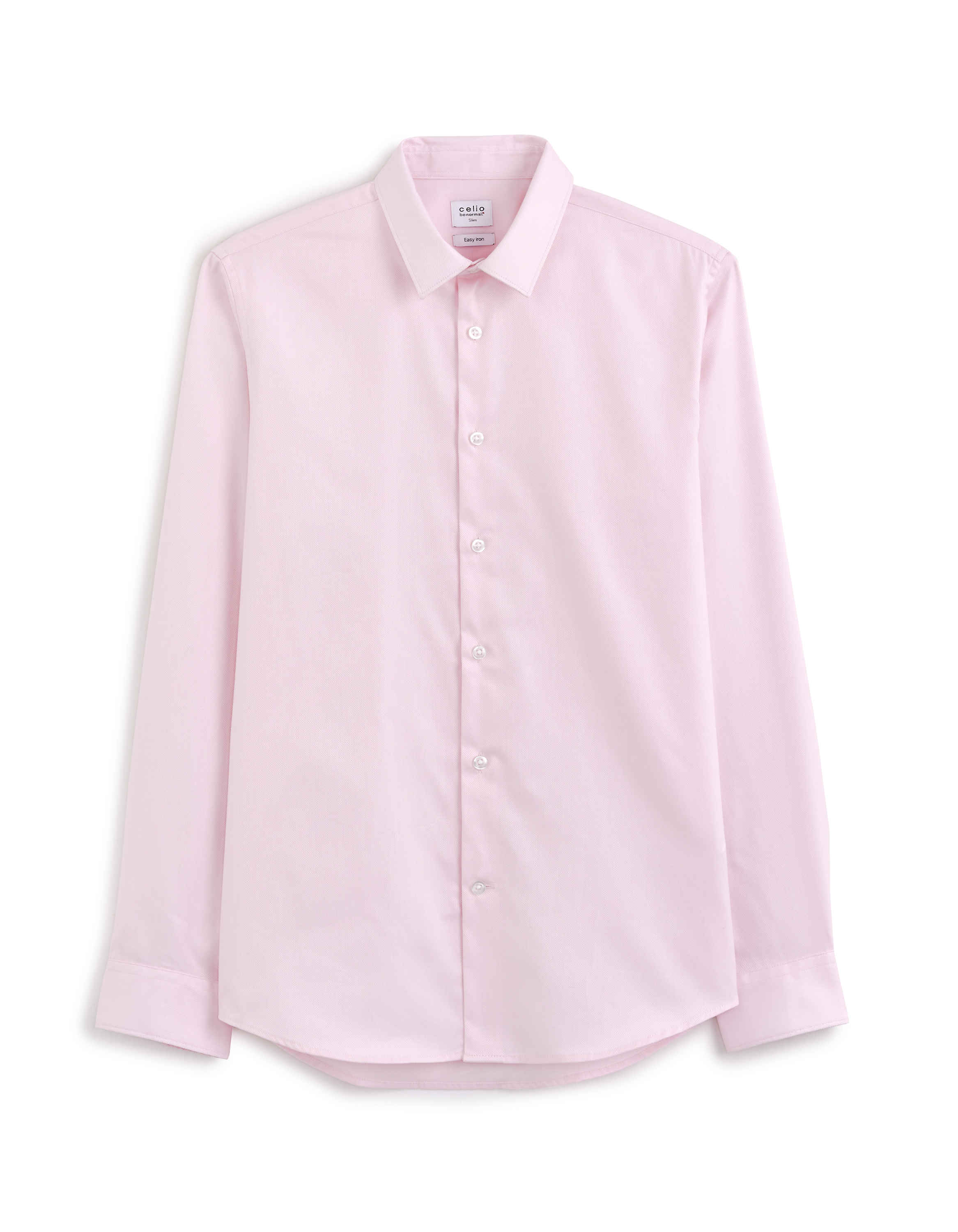 Chemise slim en oxford royal - rose