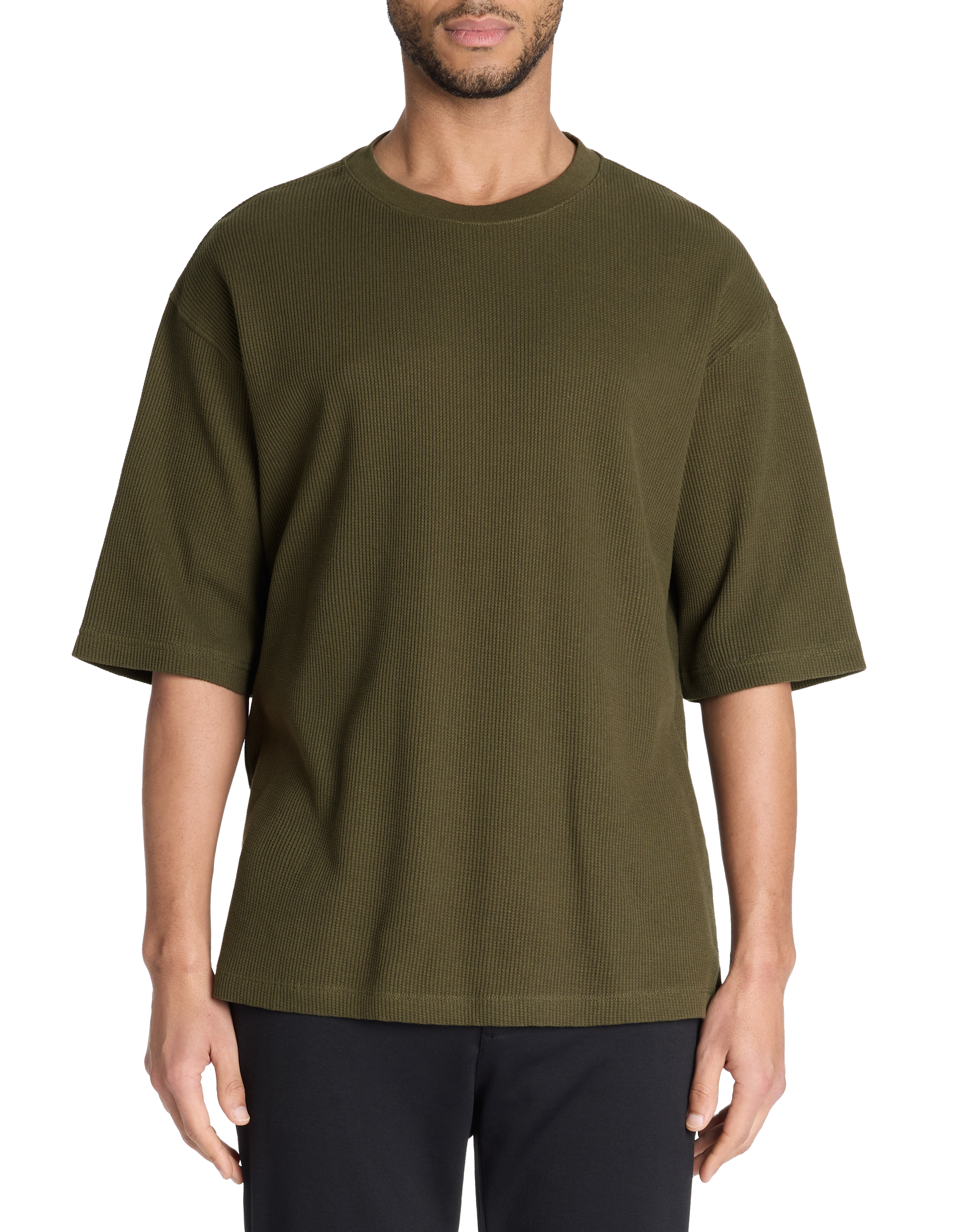 T-shirt oversize col rond 100% coton - camaieu - Modalova