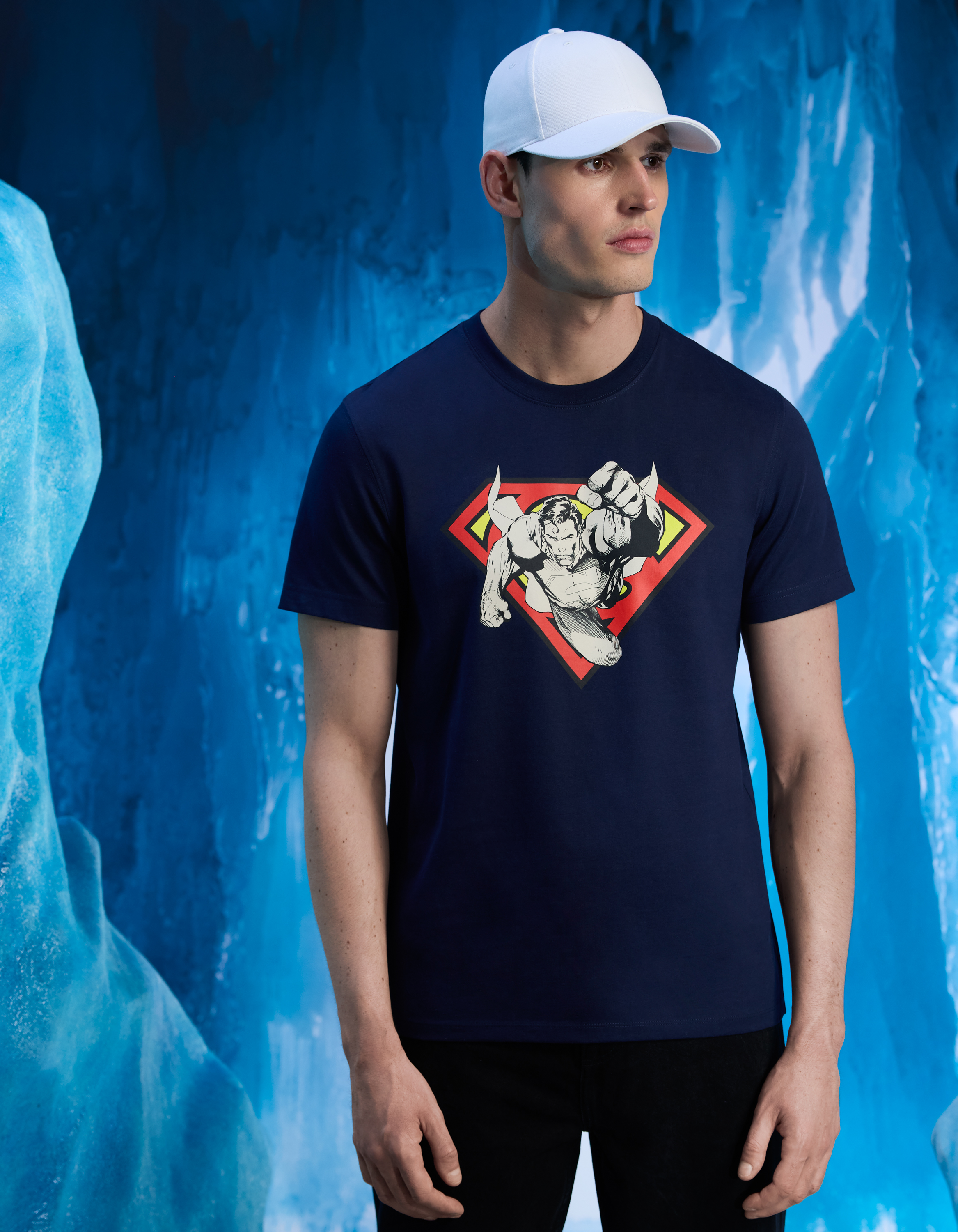 Superman - T-shirt marine - camaieu - Modalova