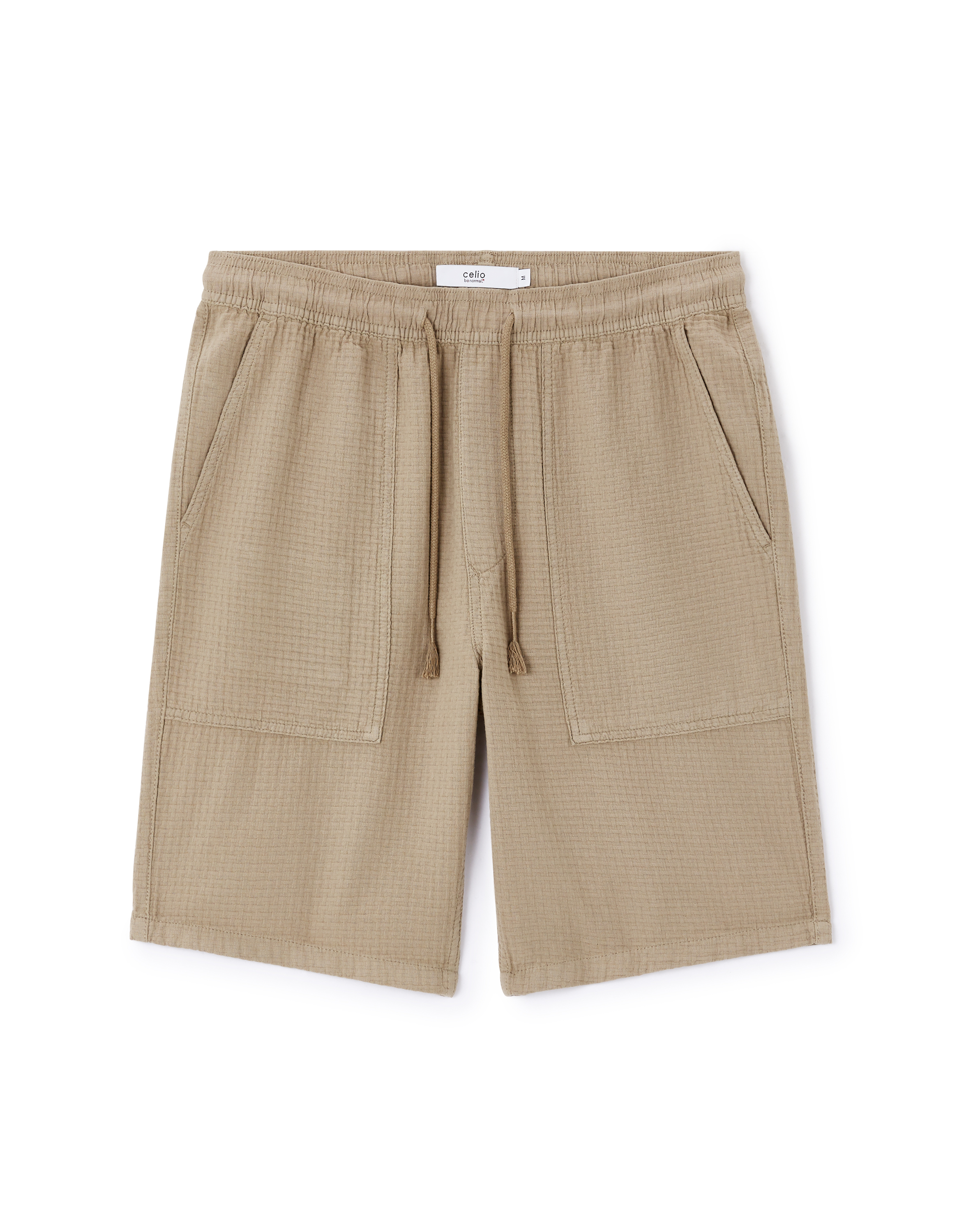 Bermuda 100% coton - beige