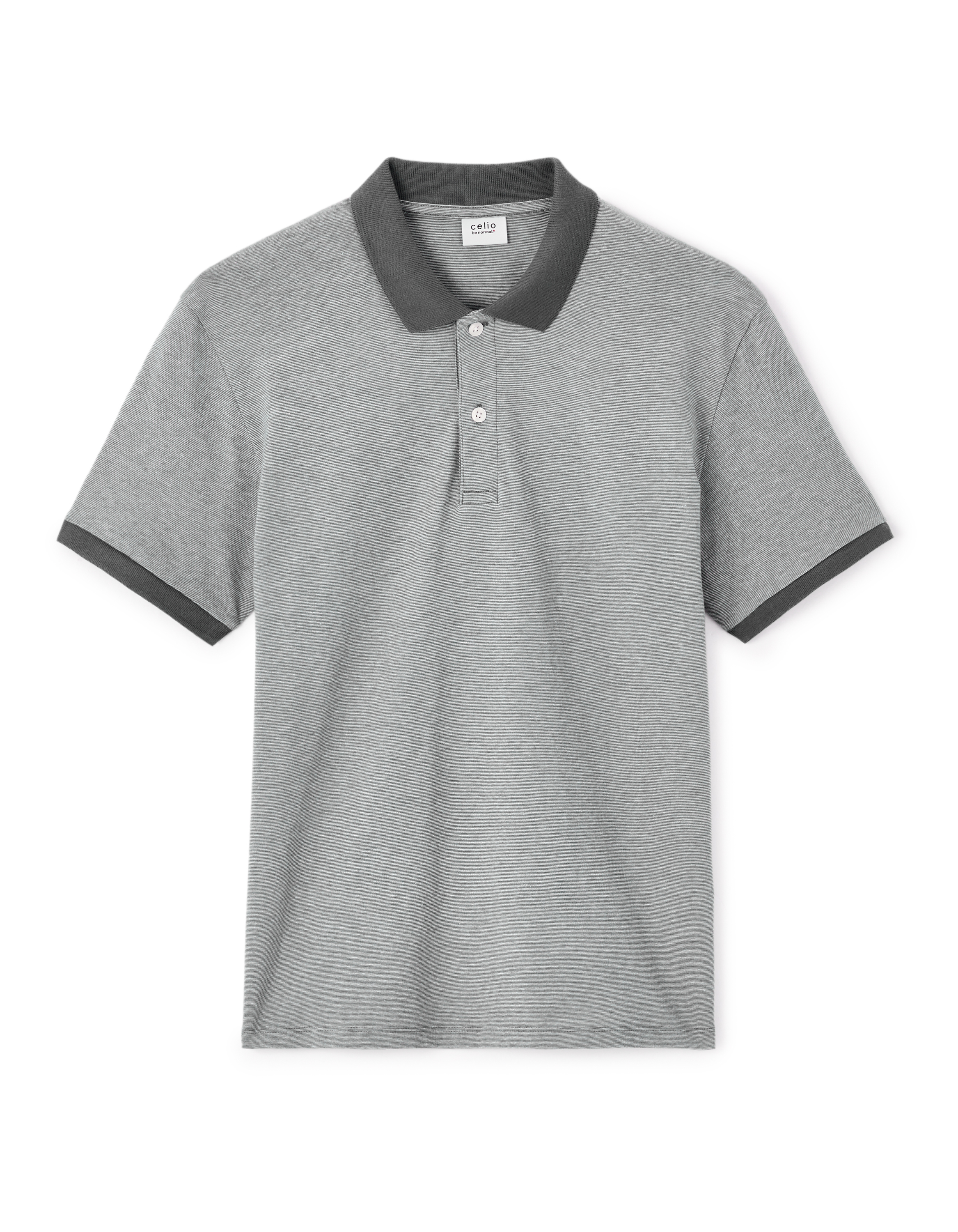 Polo regular 100% coton - anthracite