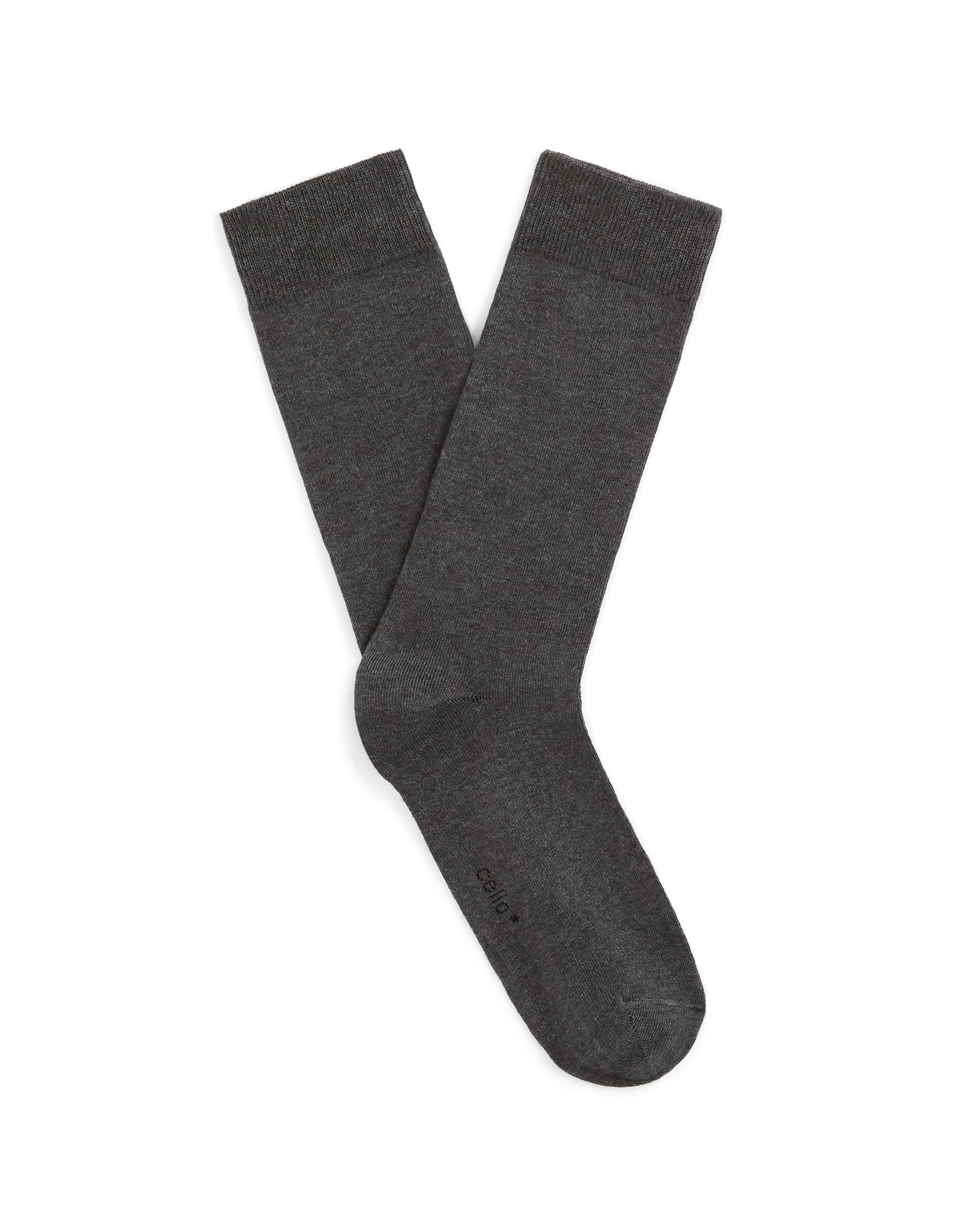 Chaussettes hautes coton - anthracite