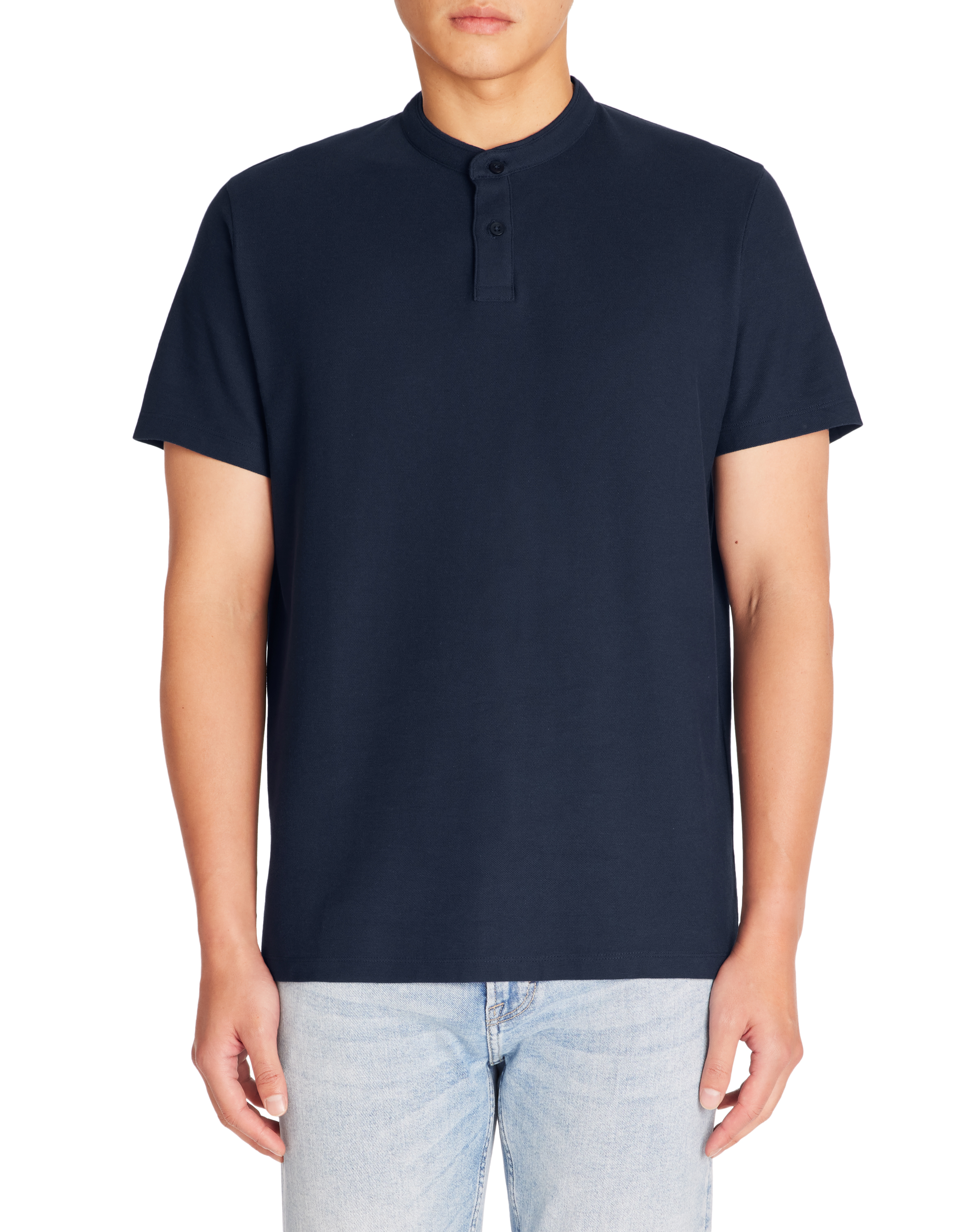 Polo piqué regular 100% coton - marine - camaieu - Modalova