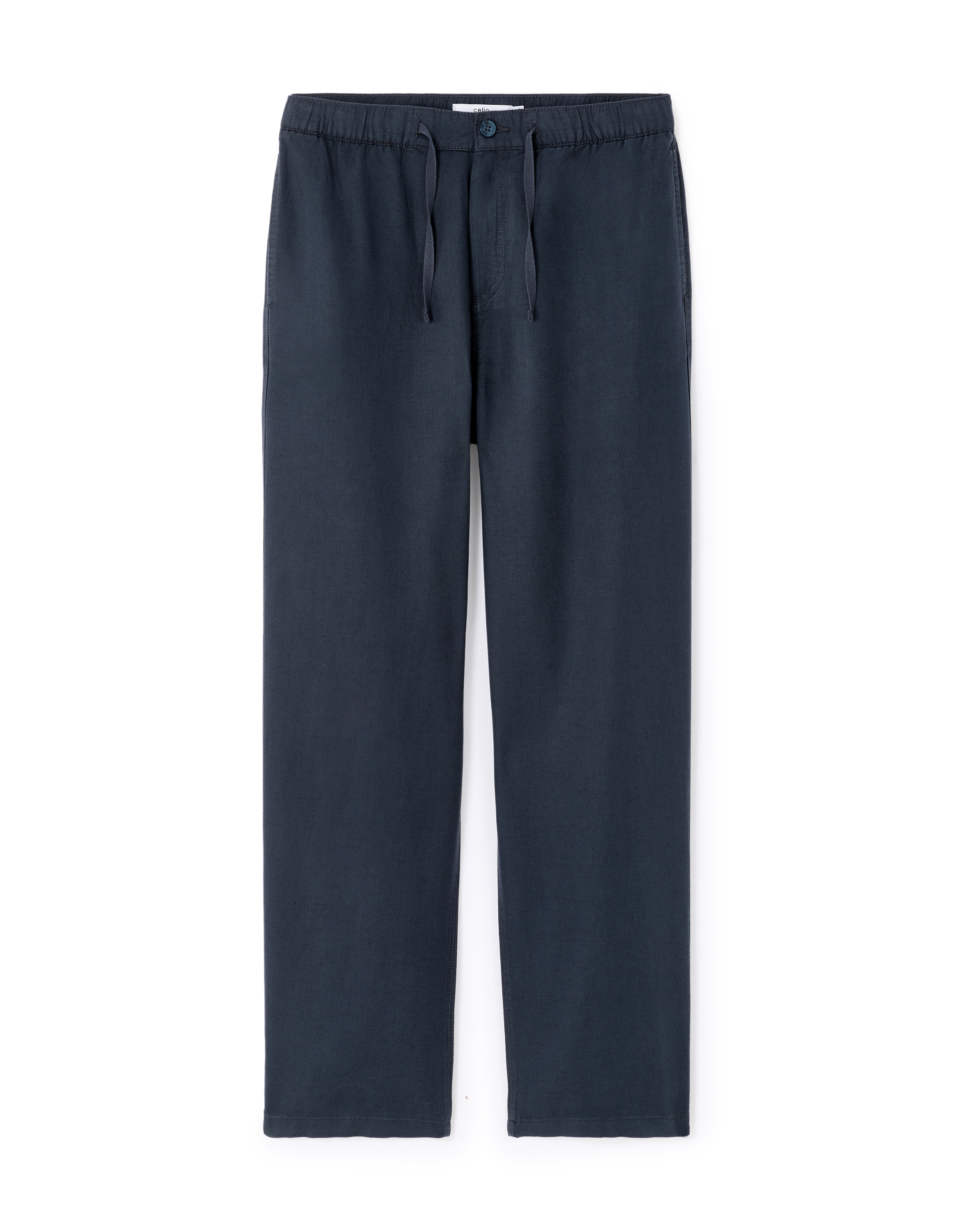 Pantalon loose 100% coton tencel - marine