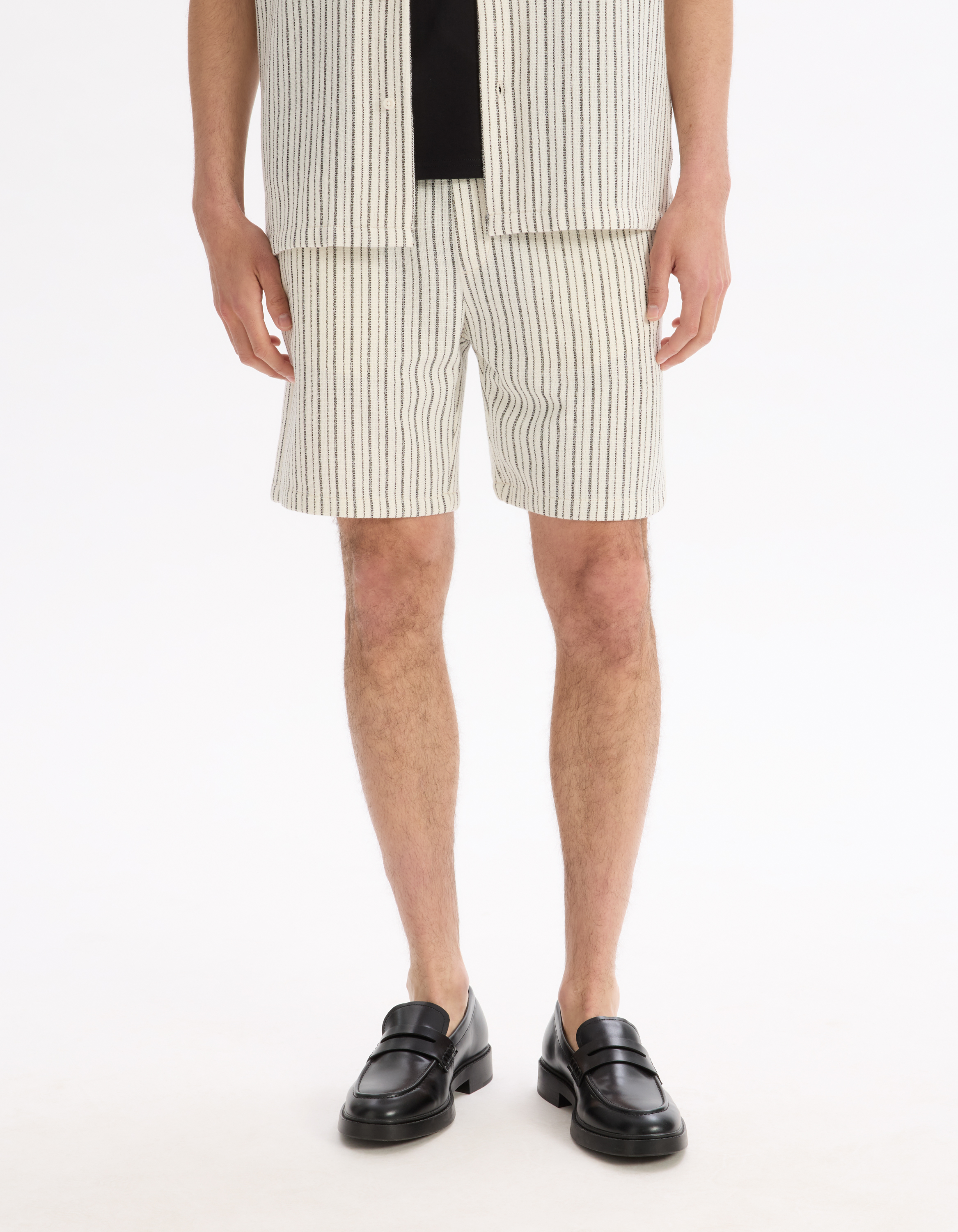 Short rayé - beige - camaieu - Modalova