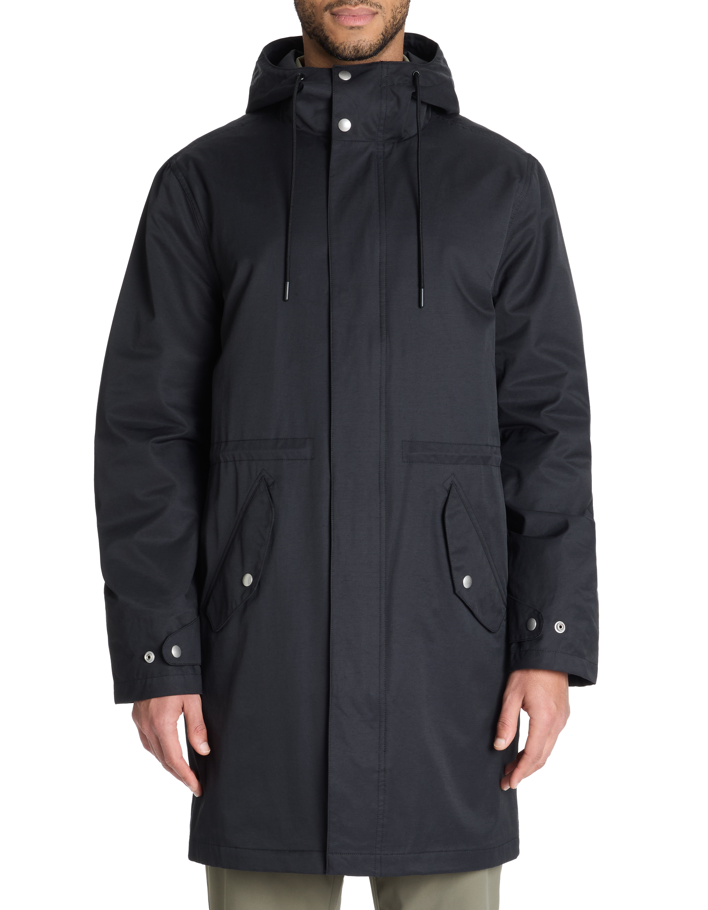Parka à capuche et 2 poches - noir - camaieu - Modalova