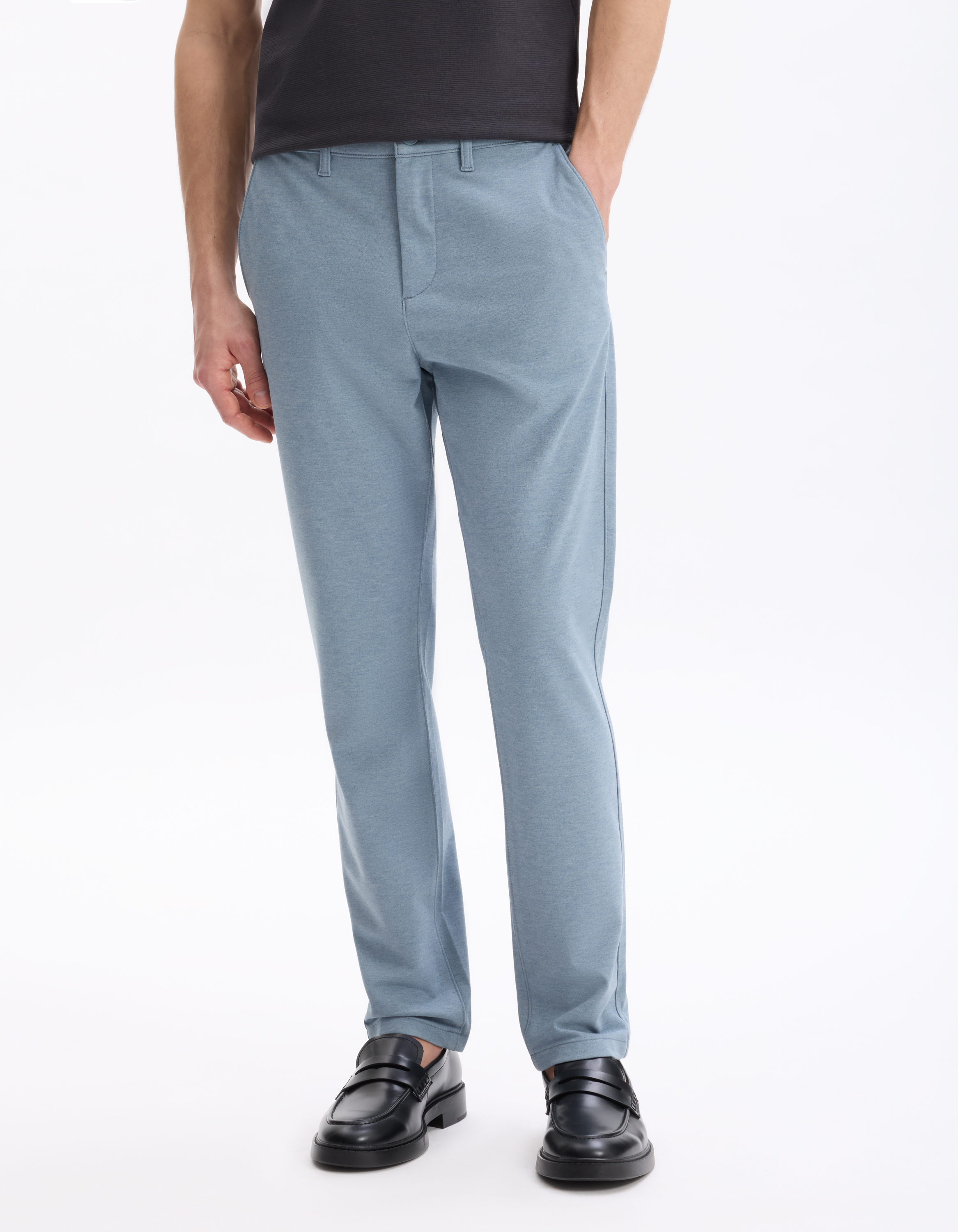Pantalon slim stretch - bleu clair - camaieu - Modalova