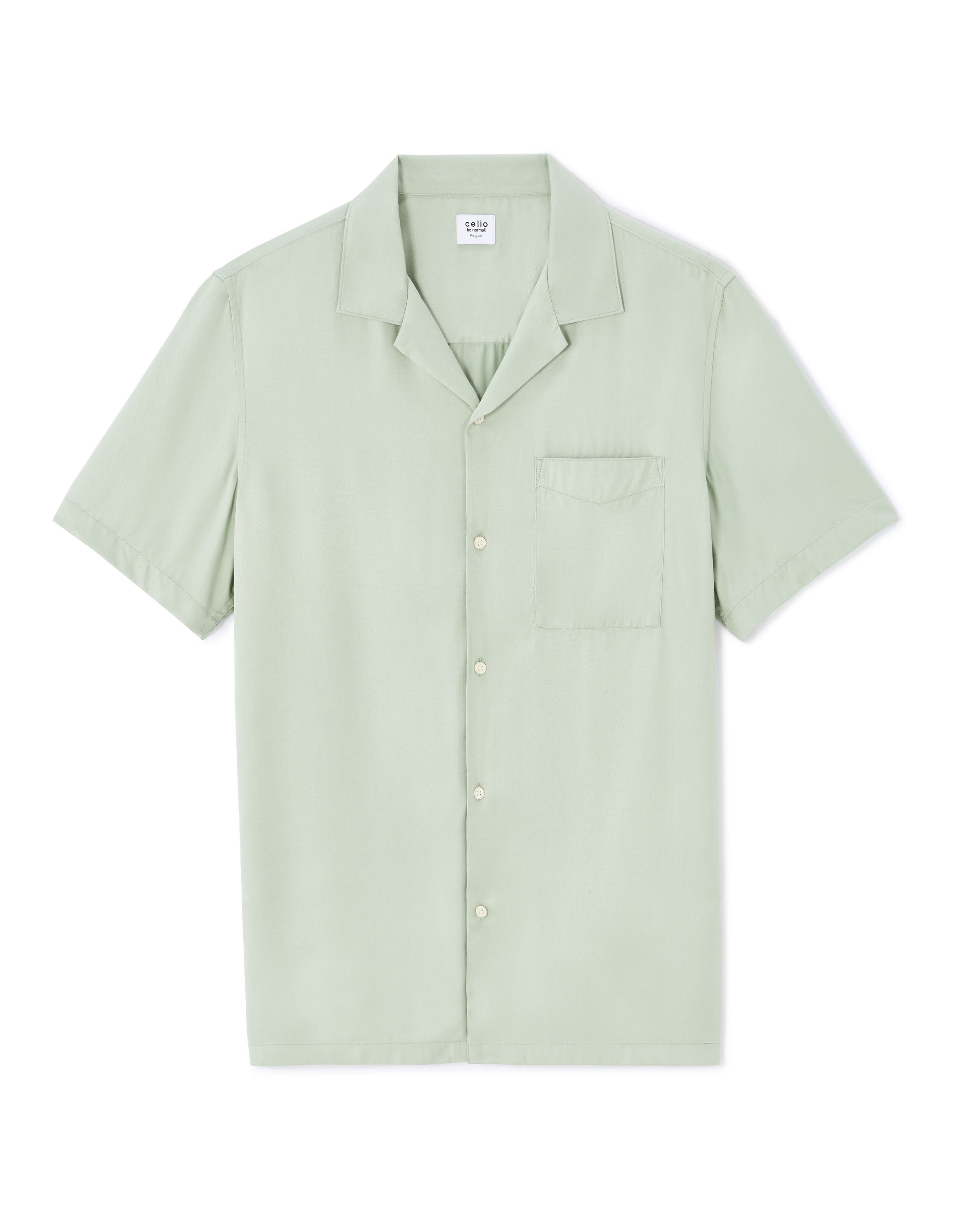 Chemisette regular 100% viscose - kaki