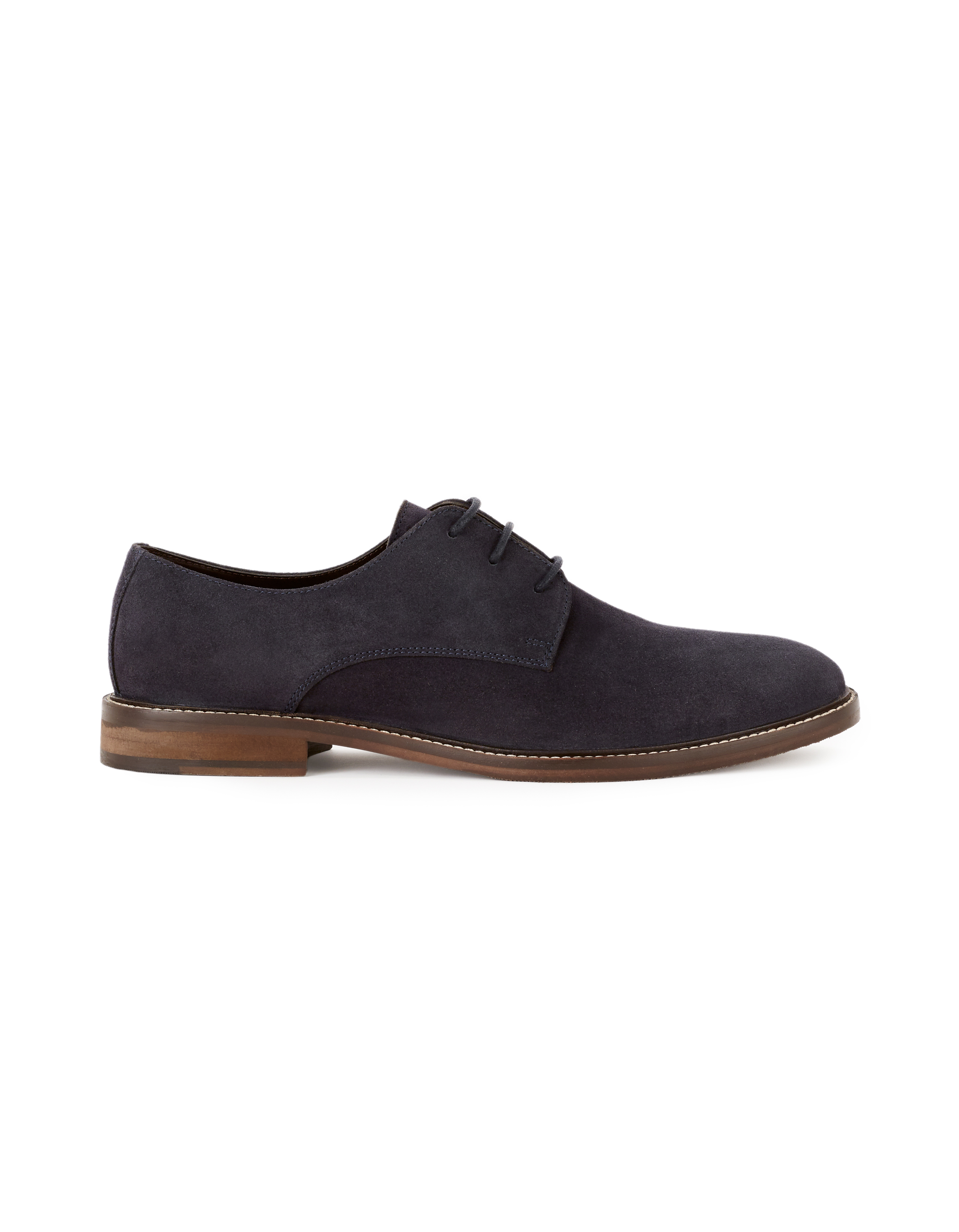 Derbies en cuir de vache - bleu marine