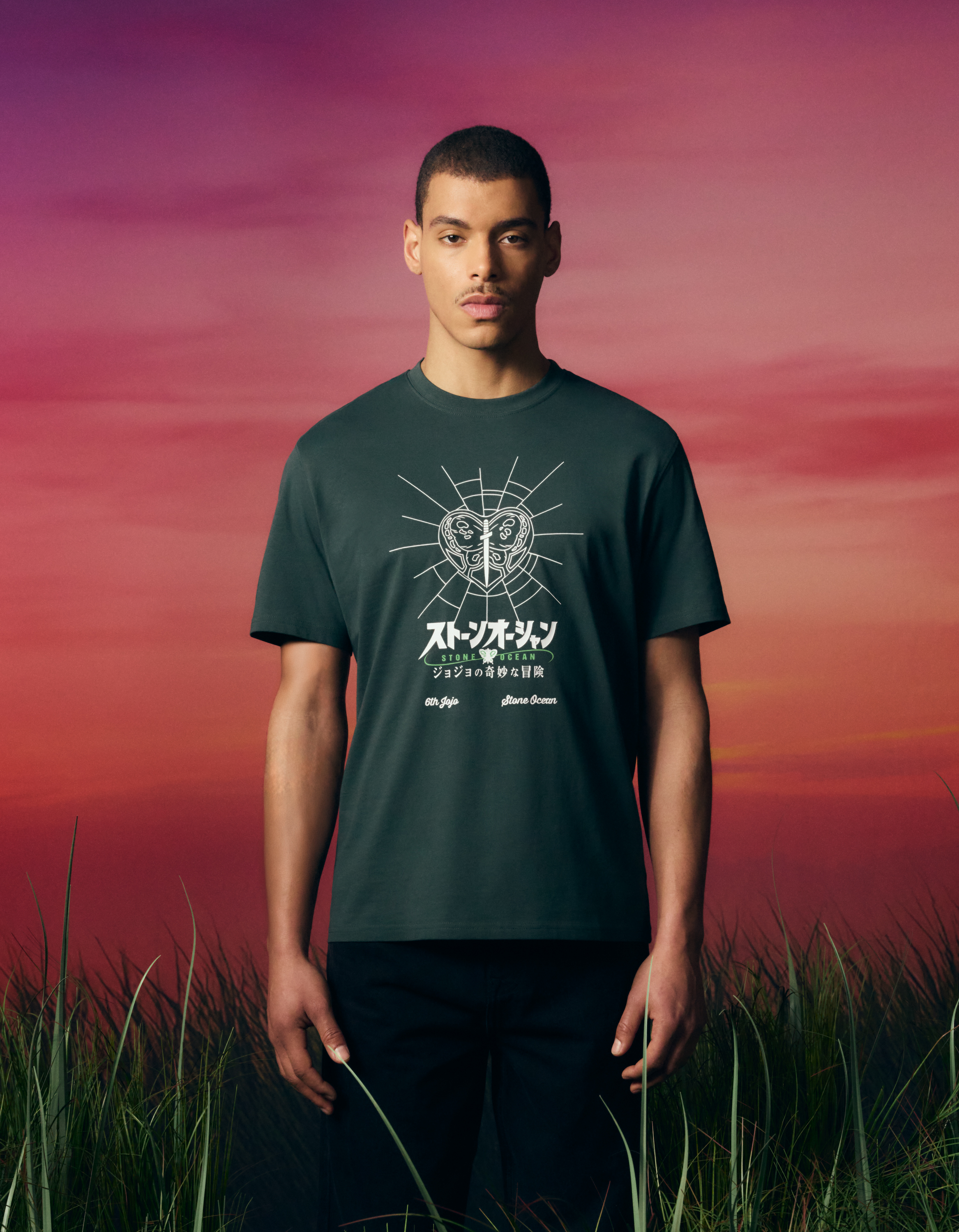 Jojo’s Bizarre Adventure : Stone Ocean - T-shirt papillon - camaieu - Modalova