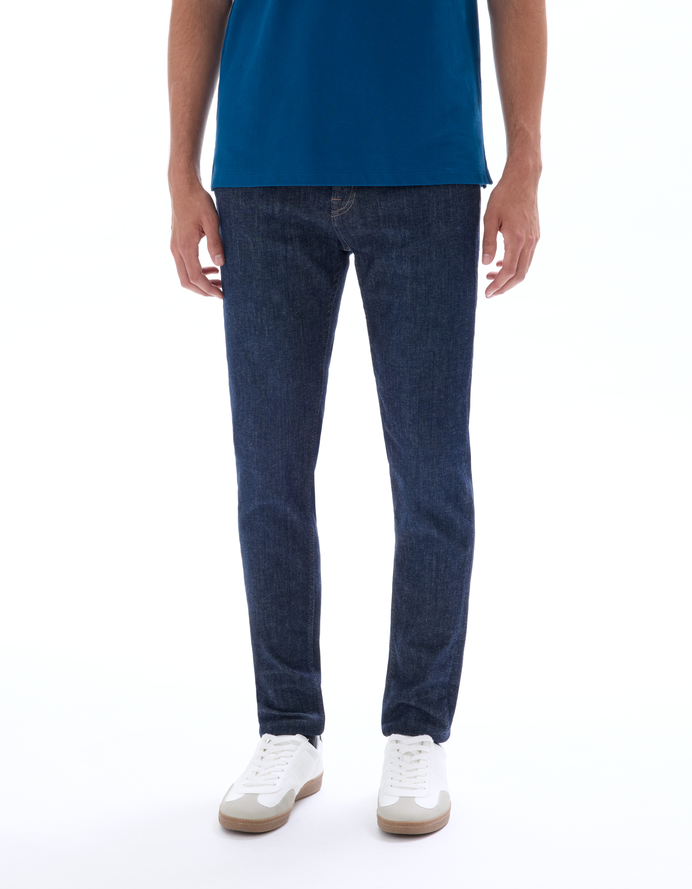 Jean slim stretch Powerflex - bleu foncé - camaieu - Modalova
