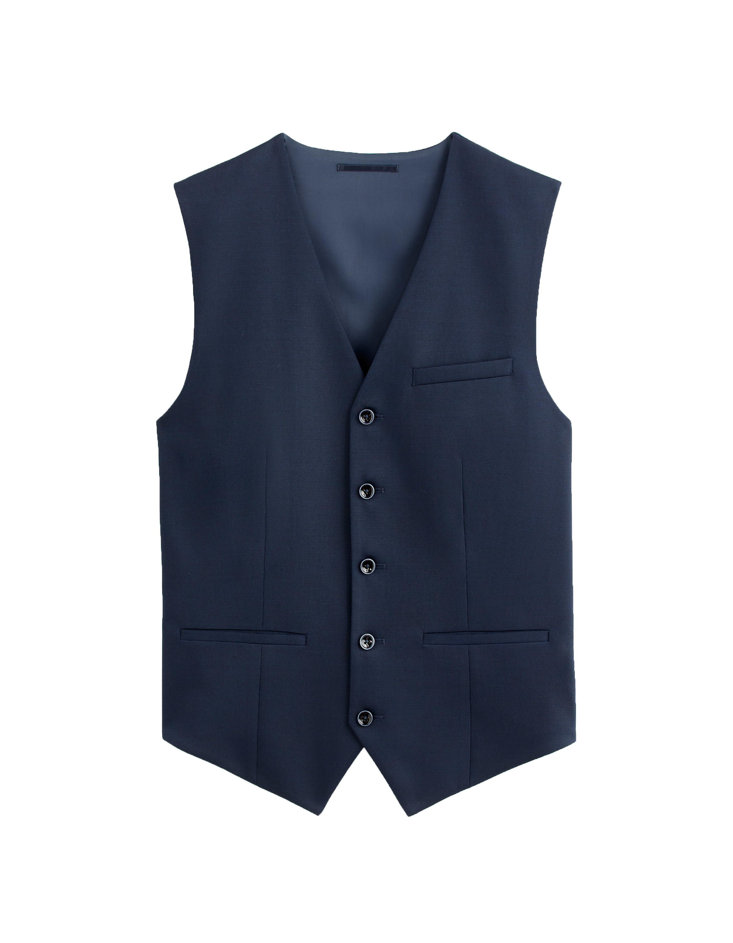 Gilet de costume extra slim stretch - bleu