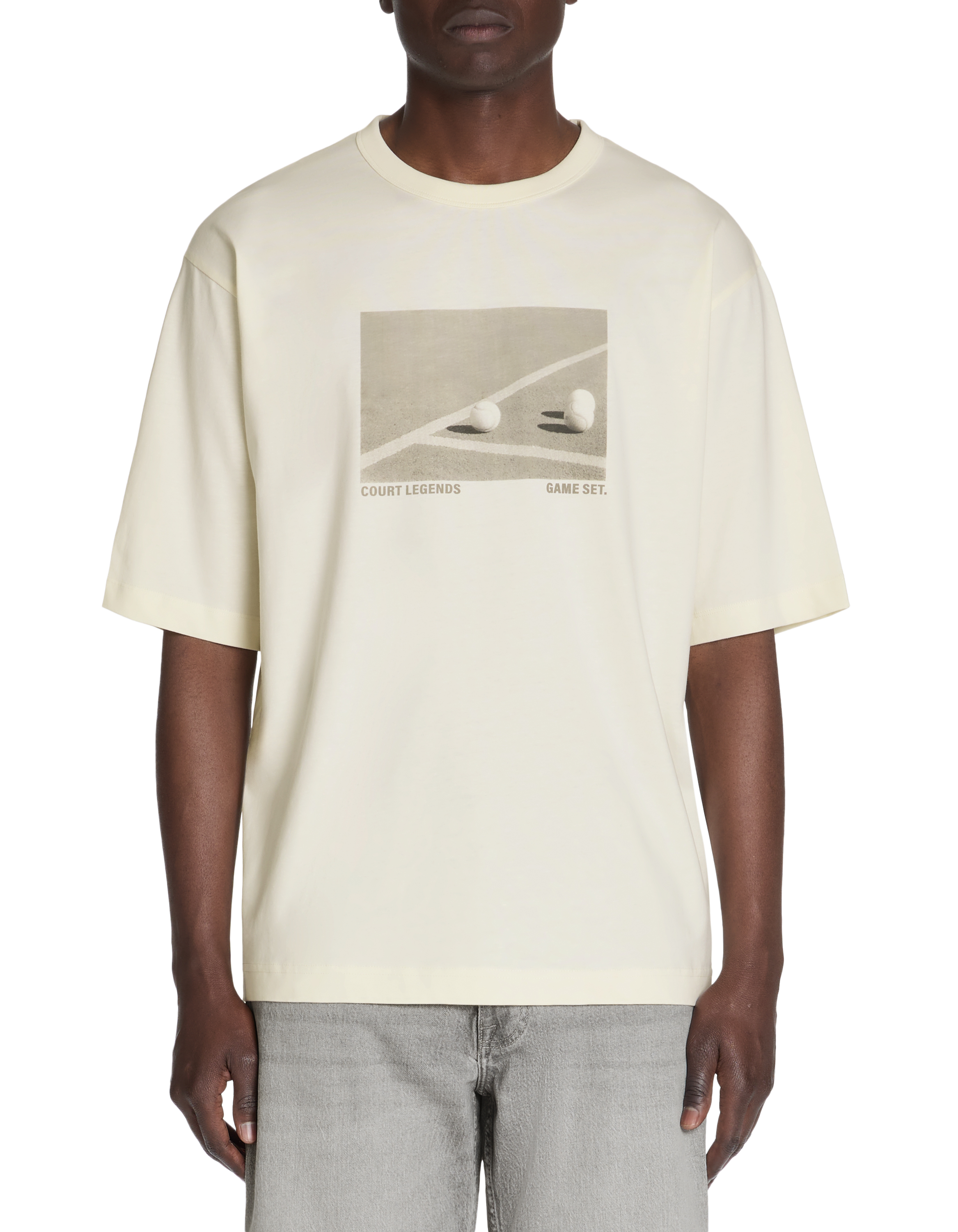 T-shirt oversize col rond 100% coton - camaieu - Modalova