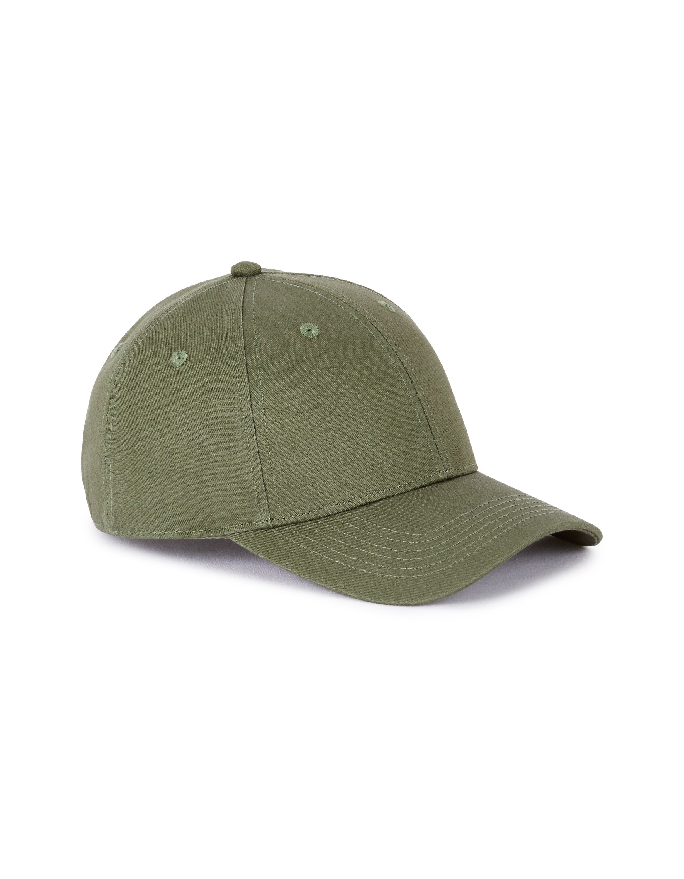 Casquette unie 100% coton - kaki