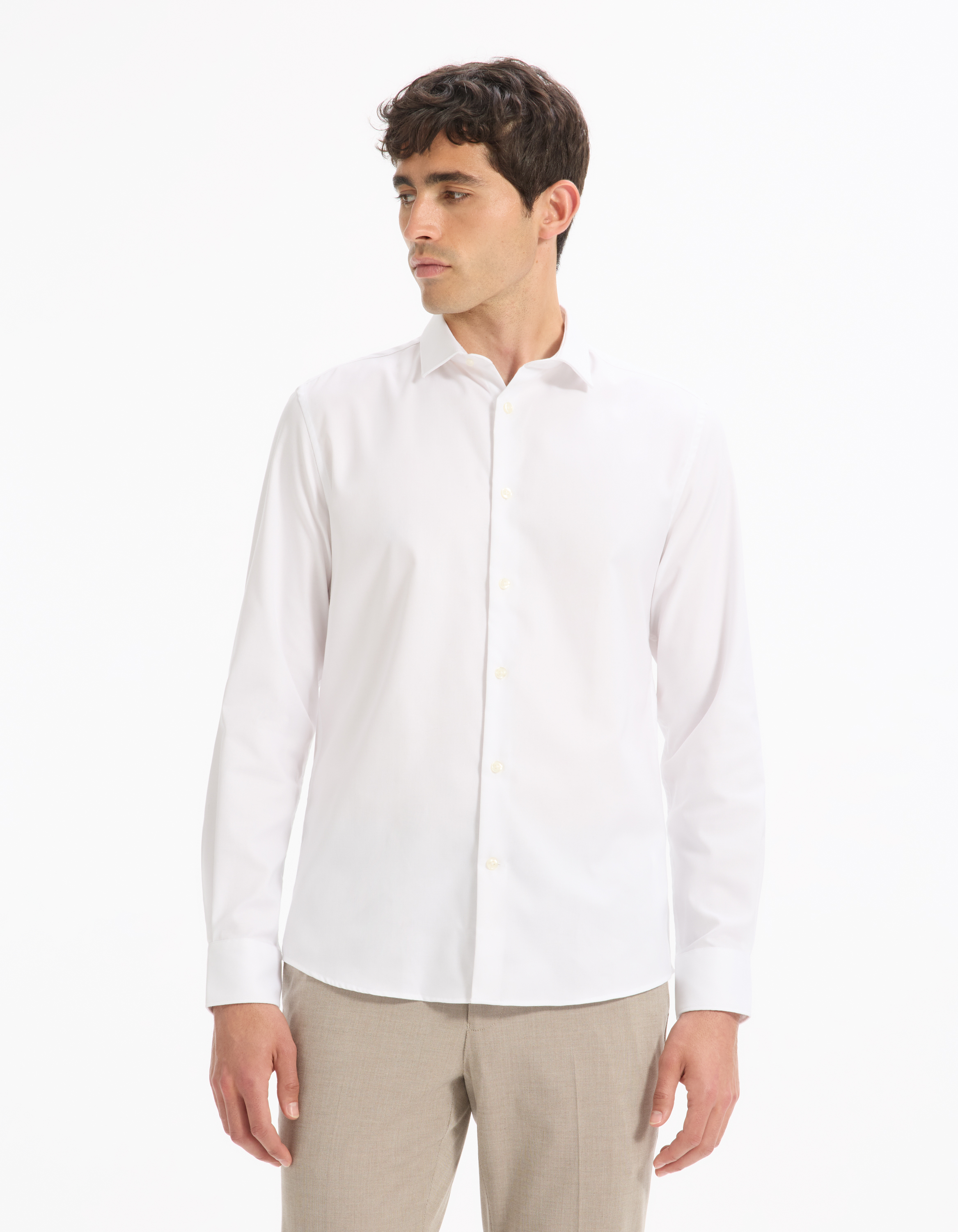 Chemise slim en oxford royal - camaieu - Modalova