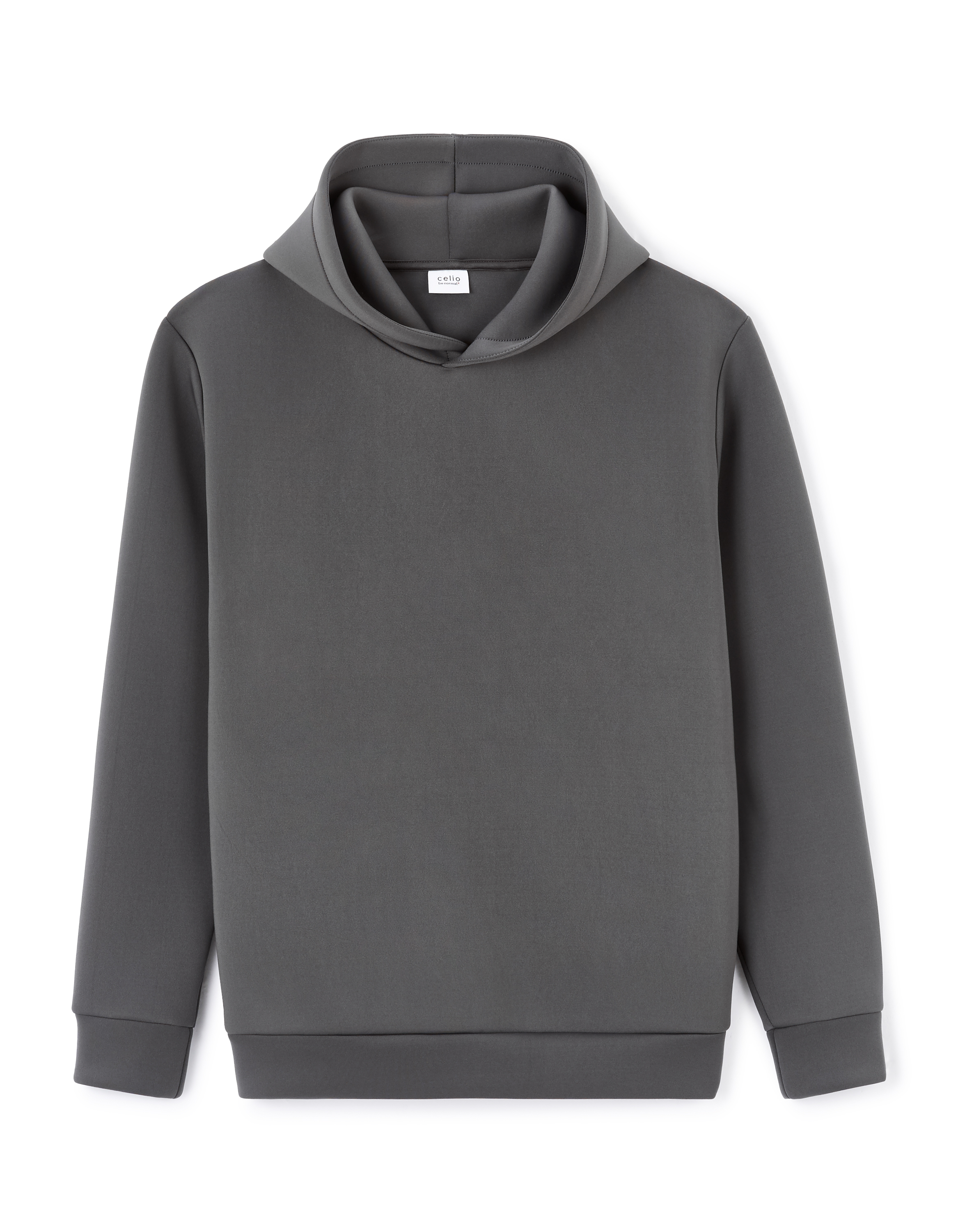 Sweat oversize capuche stretch - gris