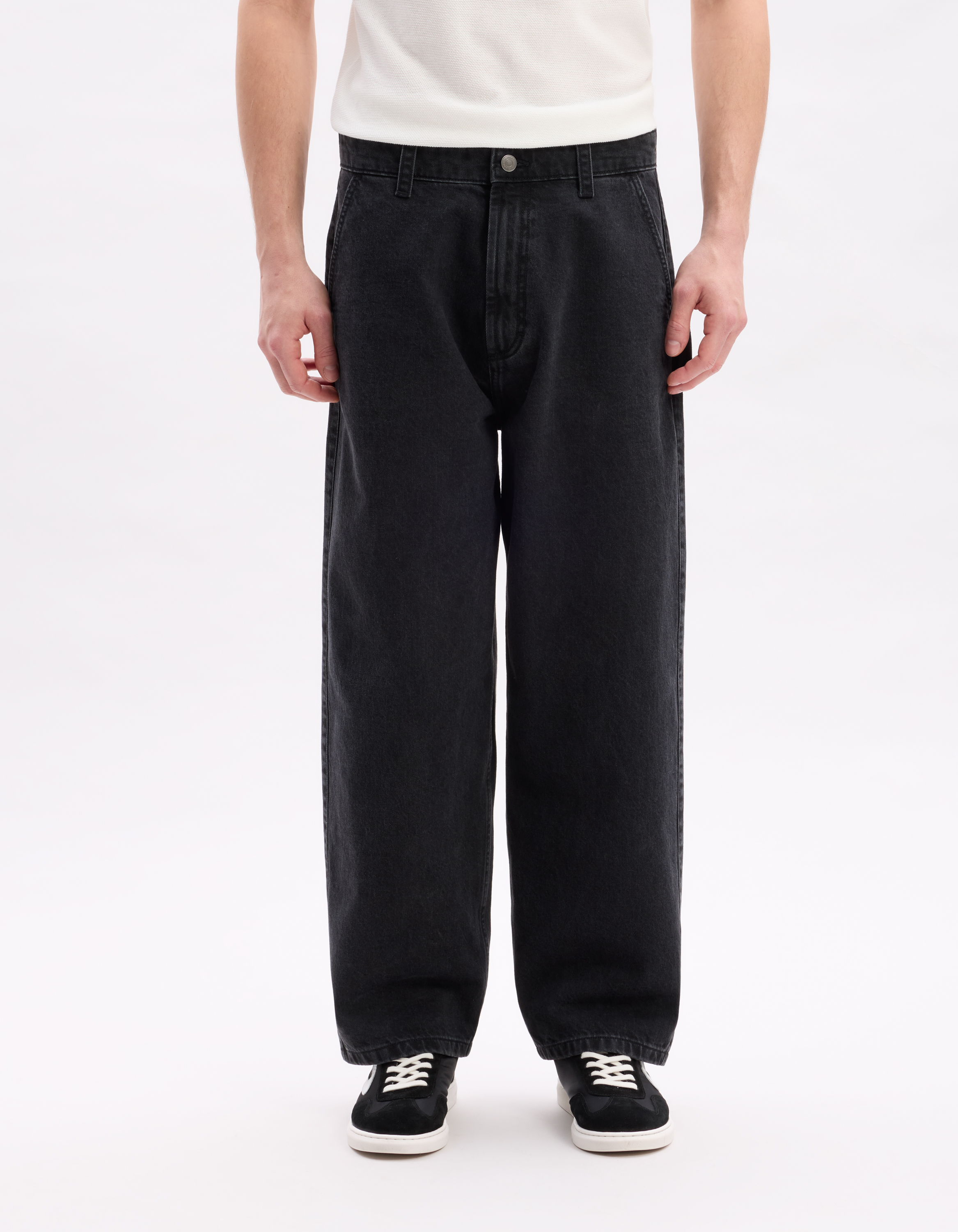 Jean skater 100% coton - noir - camaieu - Modalova